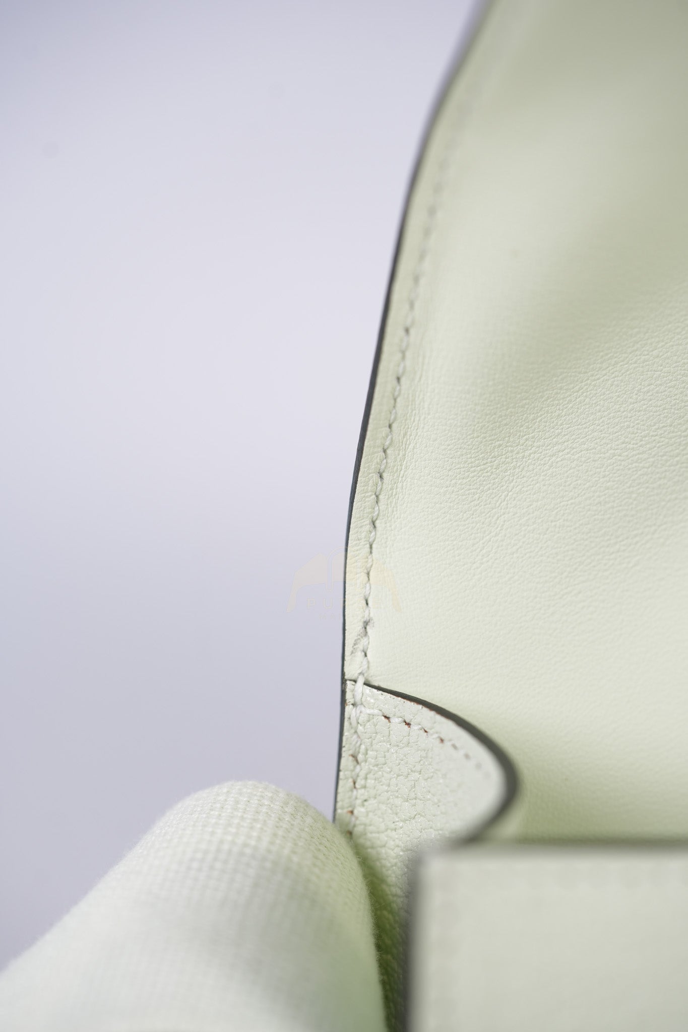 Geta Vert Fizz in Chevre Mysore Leather and Gold Hardware Stamp B (2023) | Purse Maison Luxury Bags Shop