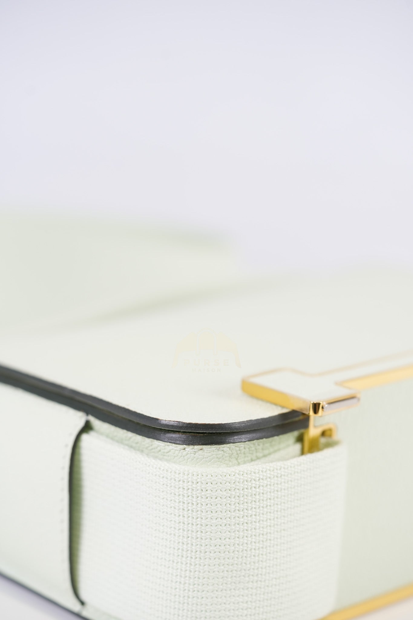 Geta Vert Fizz in Chevre Mysore Leather and Gold Hardware Stamp B (2023) | Purse Maison Luxury Bags Shop