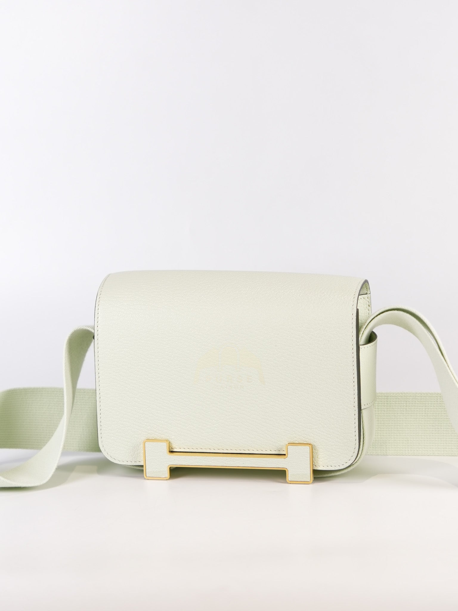 Geta Vert Fizz in Chevre Mysore Leather and Gold Hardware Stamp B (2023) | Purse Maison Luxury Bags Shop