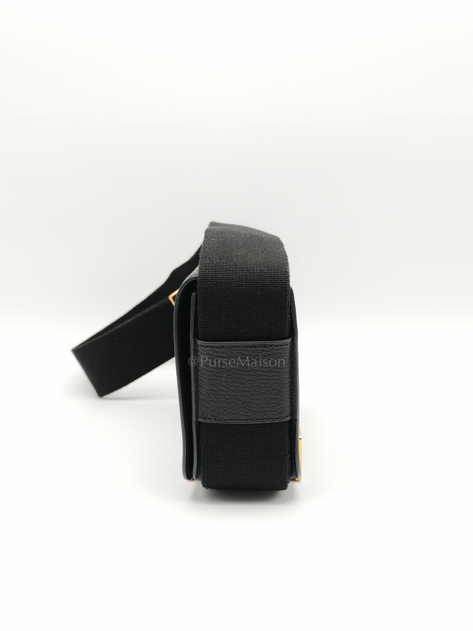 Geta in Black Chevre Mysore Leather & Gold Hardware Stamp B(2023)