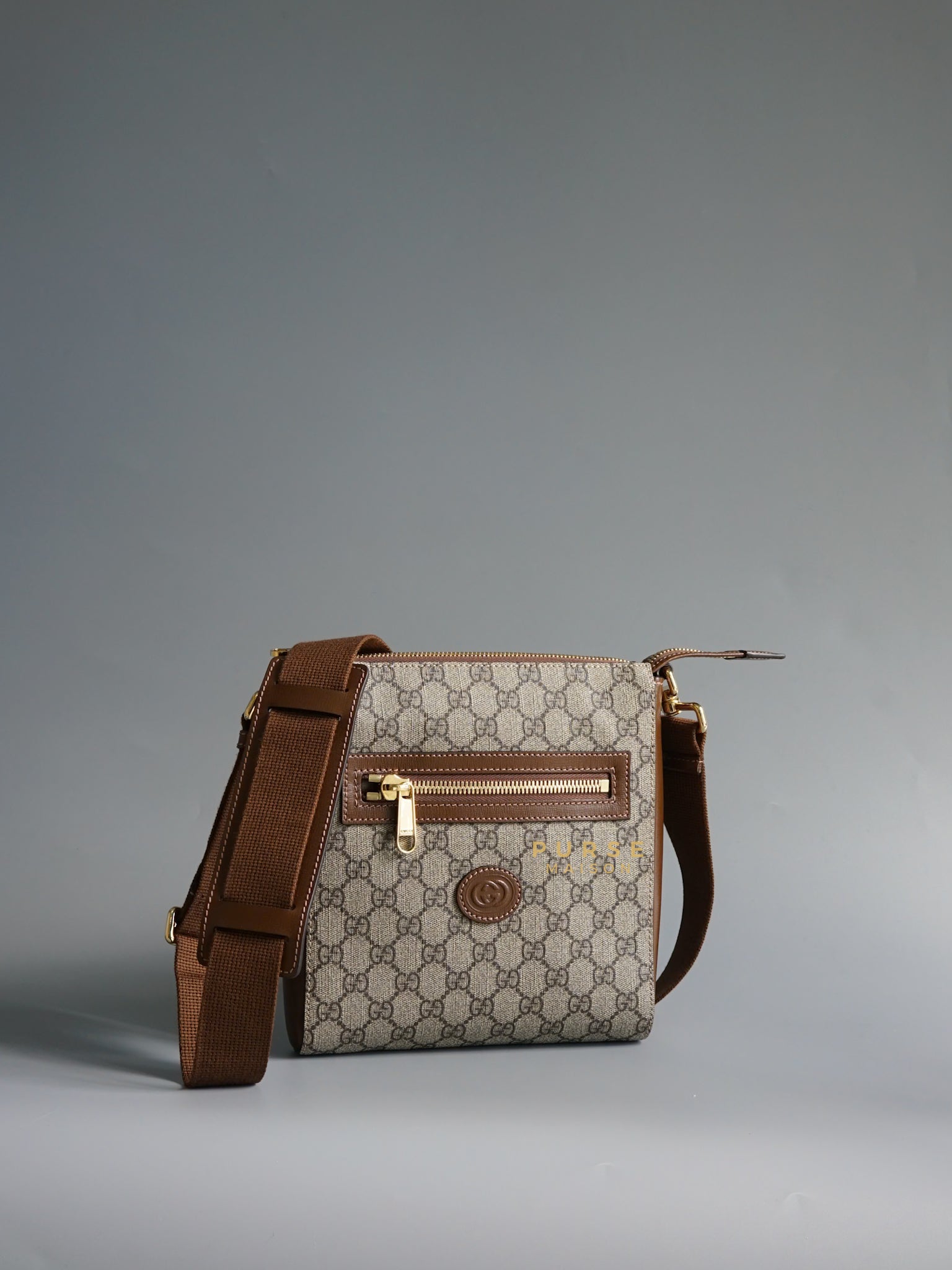 GG Beige Brown Supreme Guccissima Messenger Bag | Purse Maison Luxury Bags Shop