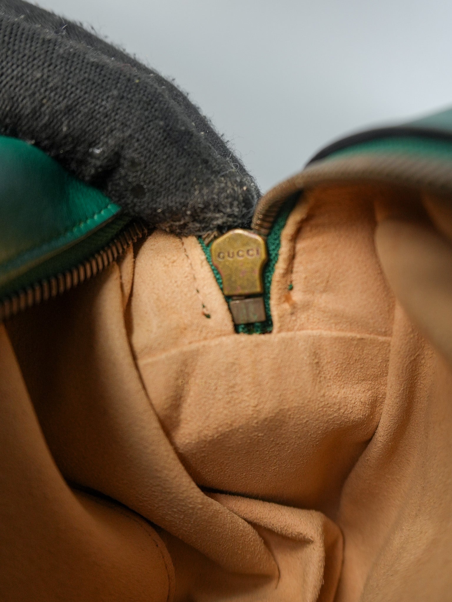 GG Camera Bag in Emerald Green Marmont Leather | Purse Maison Luxury Bags Shop