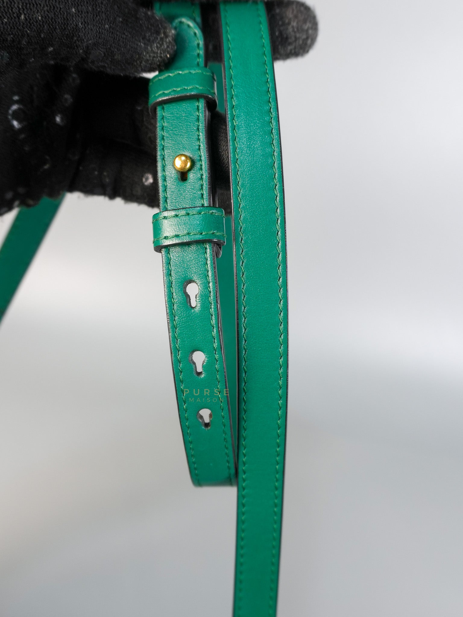 GG Camera Bag in Emerald Green Marmont Leather | Purse Maison Luxury Bags Shop