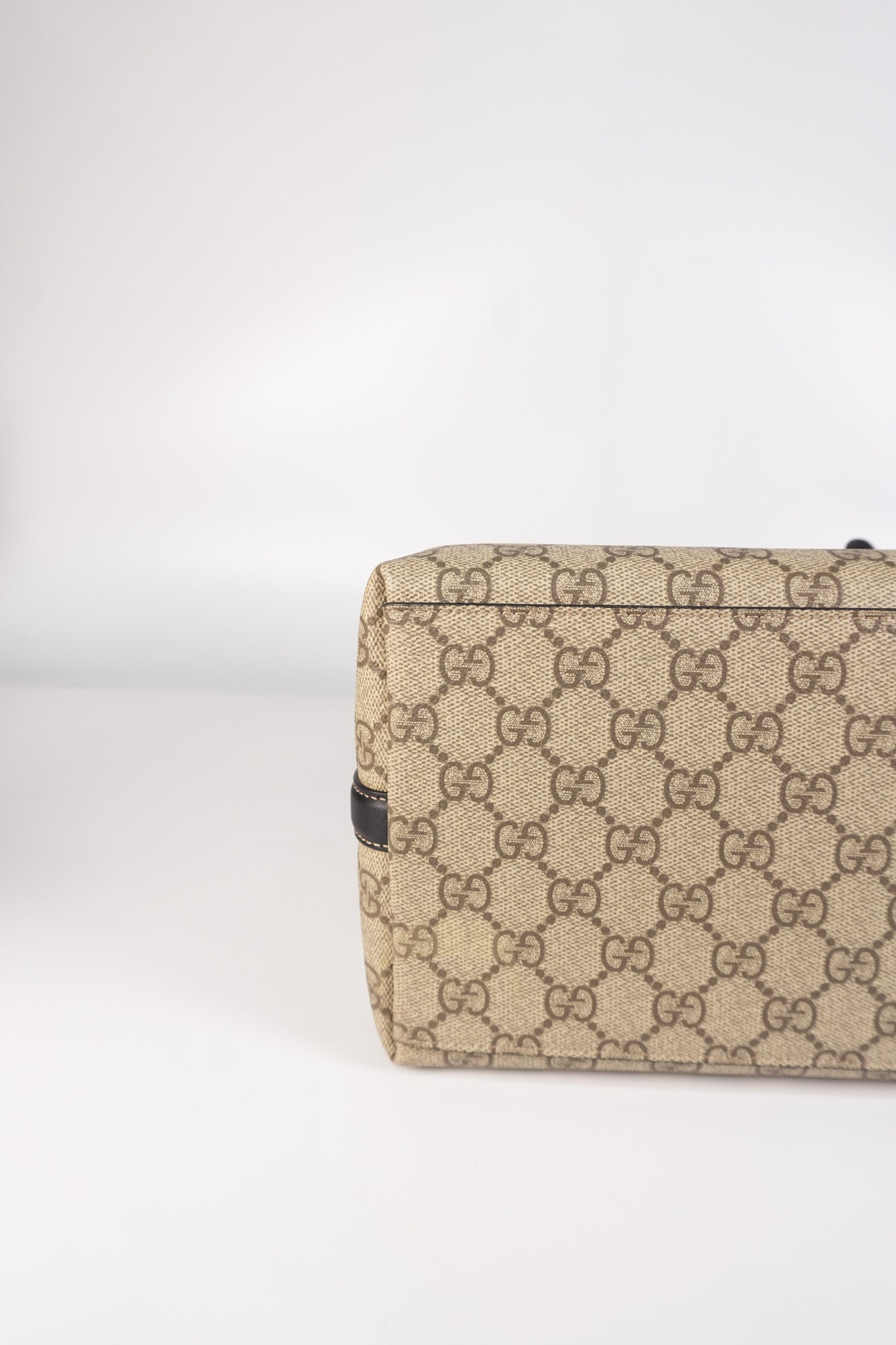 GG Emblem Tote Bag Medium in Supreme Canvas & Gold Hardware | Purse Maison Luxury Bags Shop