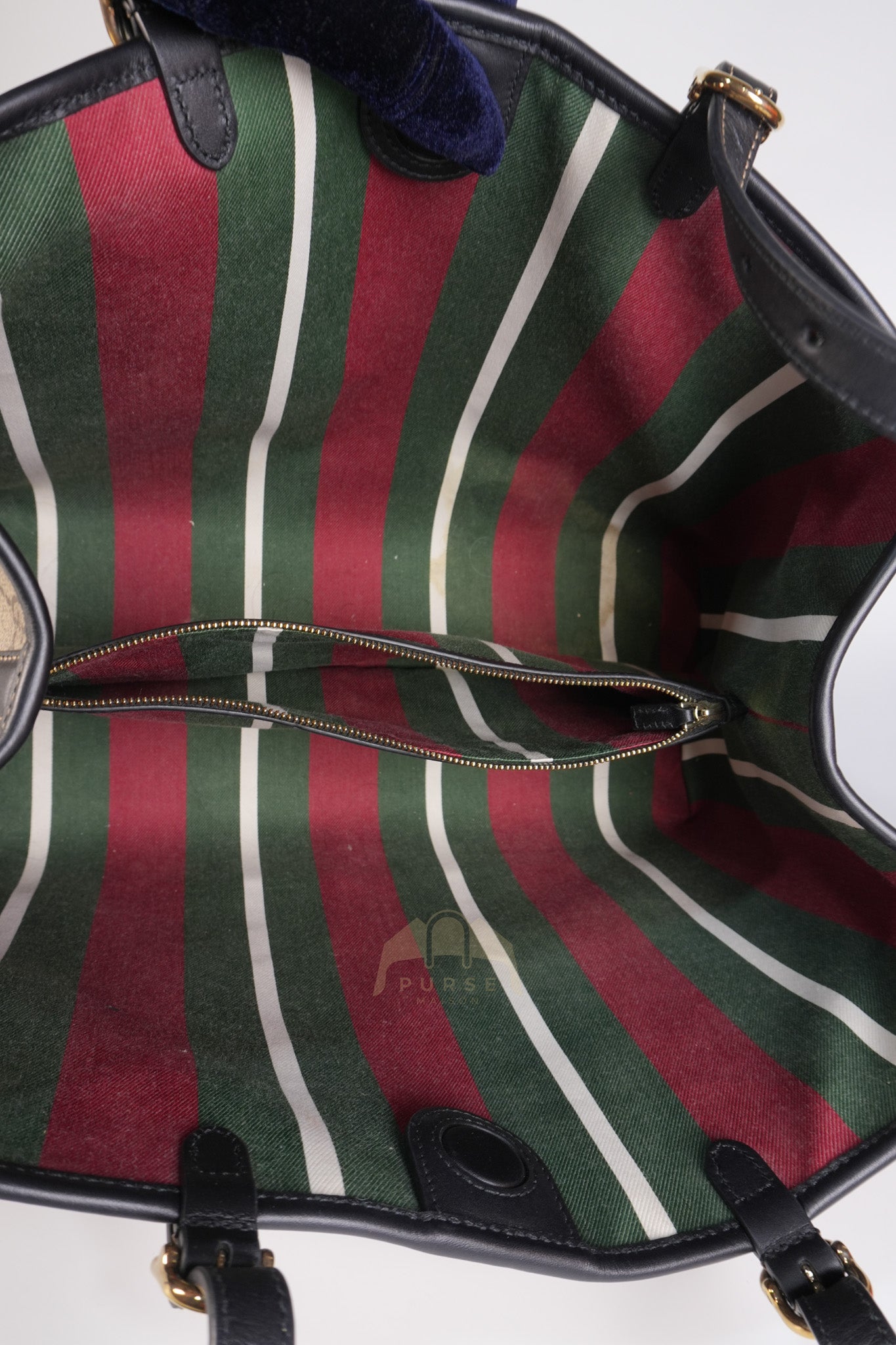 GG Emblem Tote Bag Medium in Supreme Canvas & Gold Hardware | Purse Maison Luxury Bags Shop