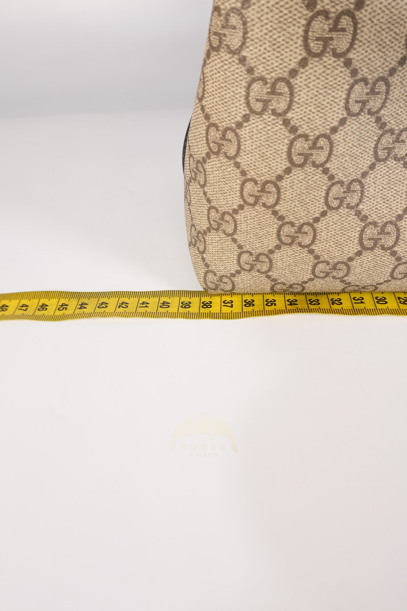 GG Emblem Tote Bag Medium in Supreme Canvas & Gold Hardware | Purse Maison Luxury Bags Shop