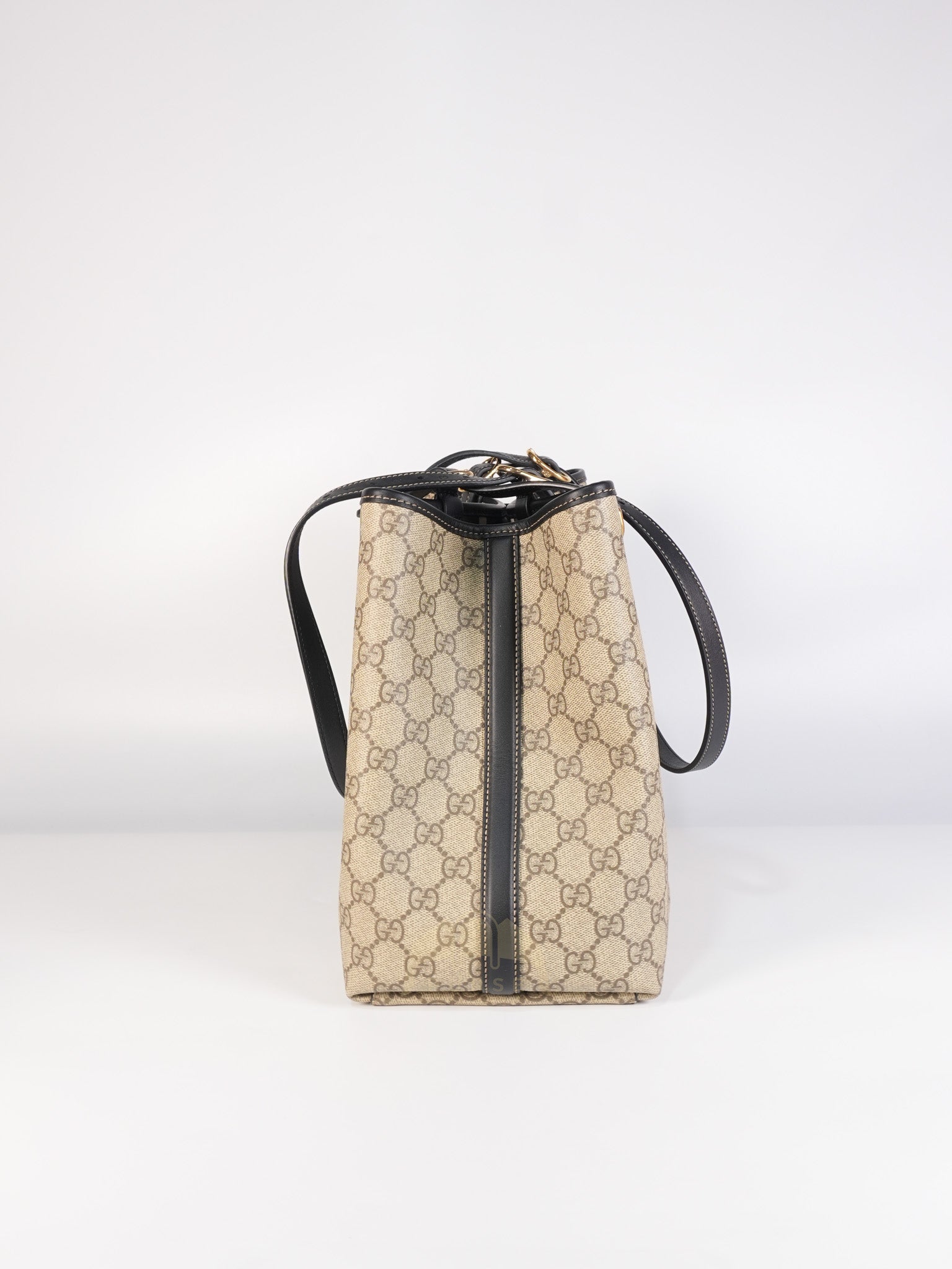 GG Emblem Tote Bag Medium in Supreme Canvas & Gold Hardware | Purse Maison Luxury Bags Shop