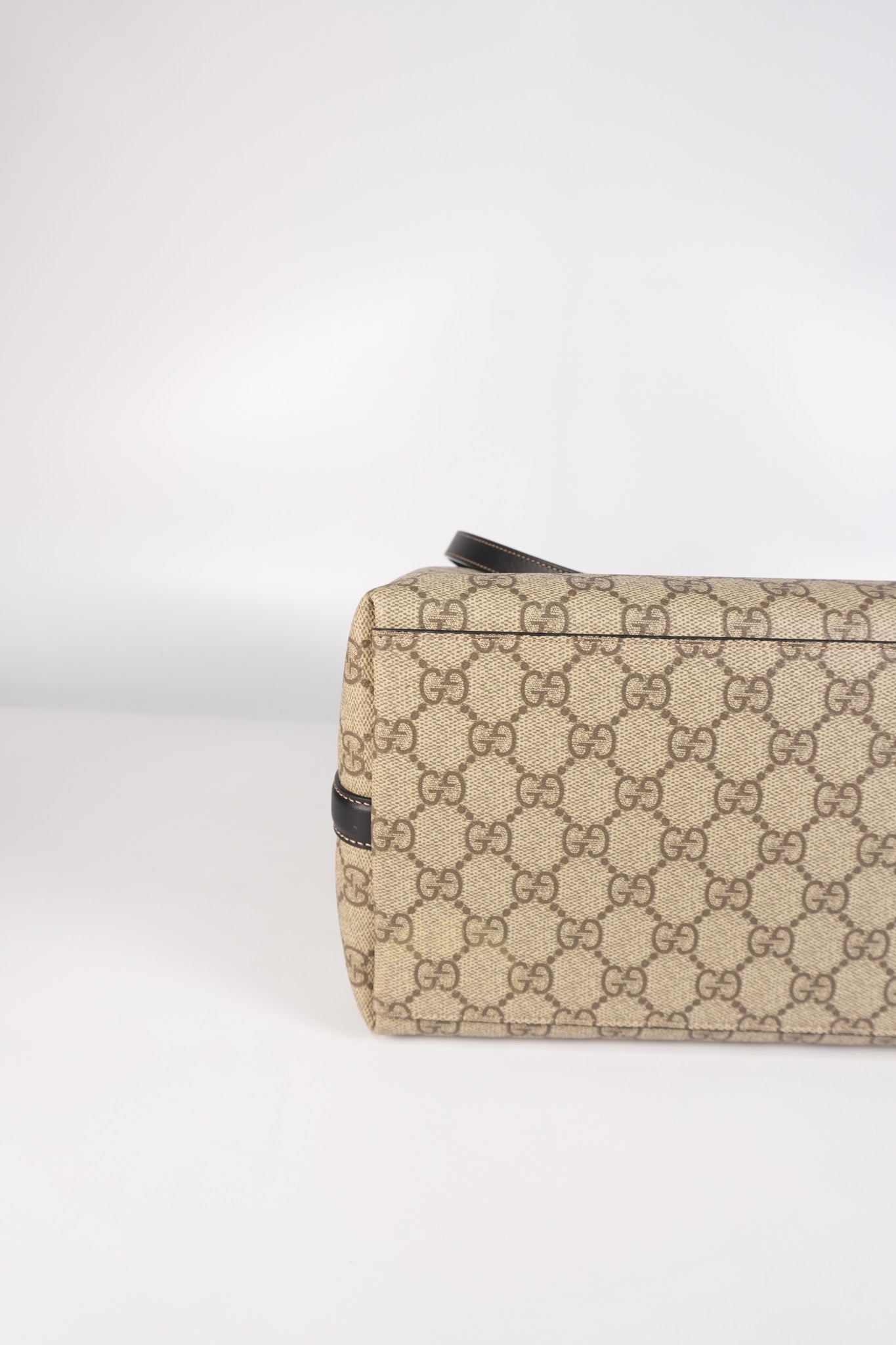 GG Emblem Tote Bag Medium in Supreme Canvas & Gold Hardware | Purse Maison Luxury Bags Shop