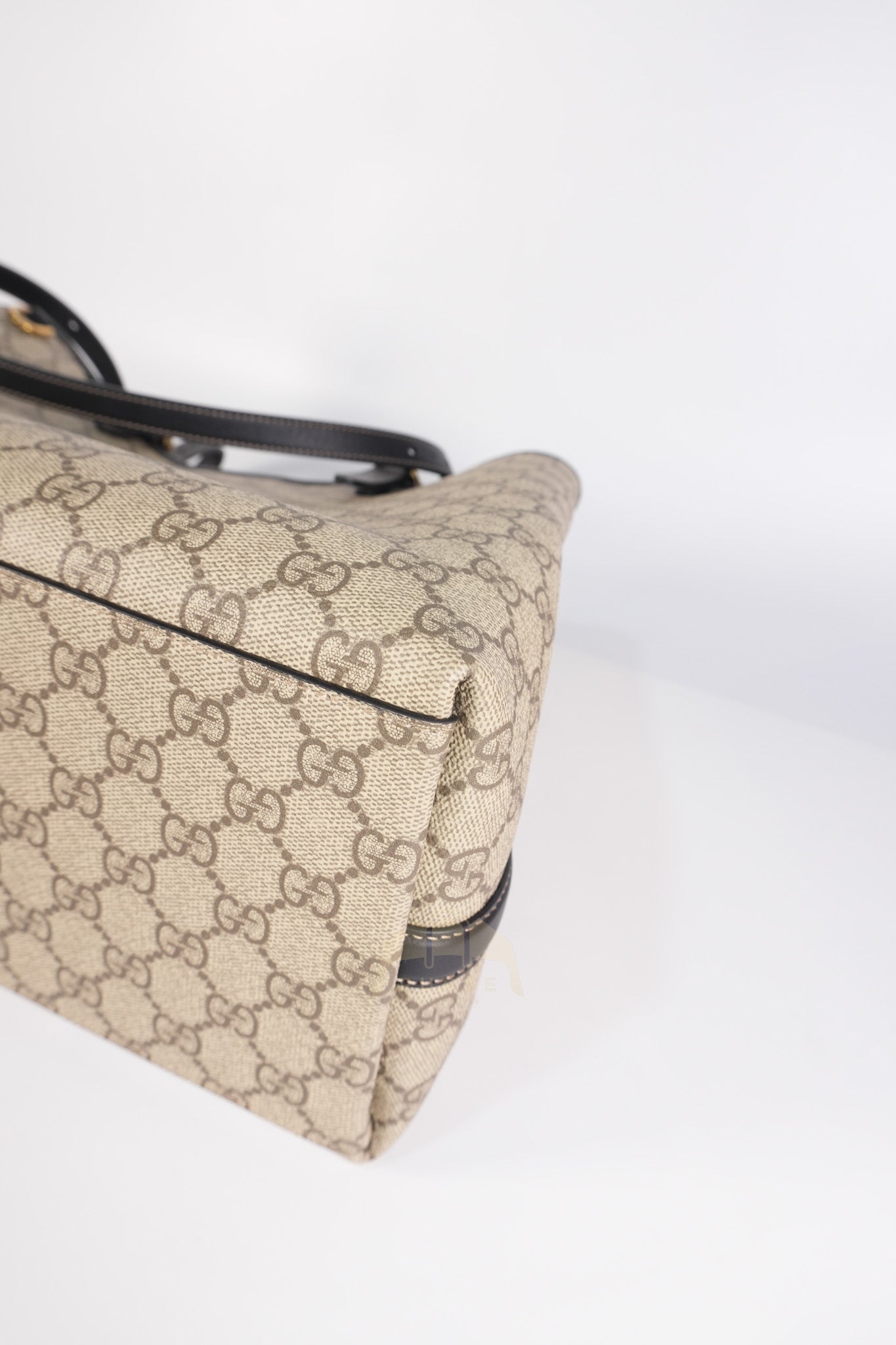 GG Emblem Tote Bag Medium in Supreme Canvas & Gold Hardware | Purse Maison Luxury Bags Shop