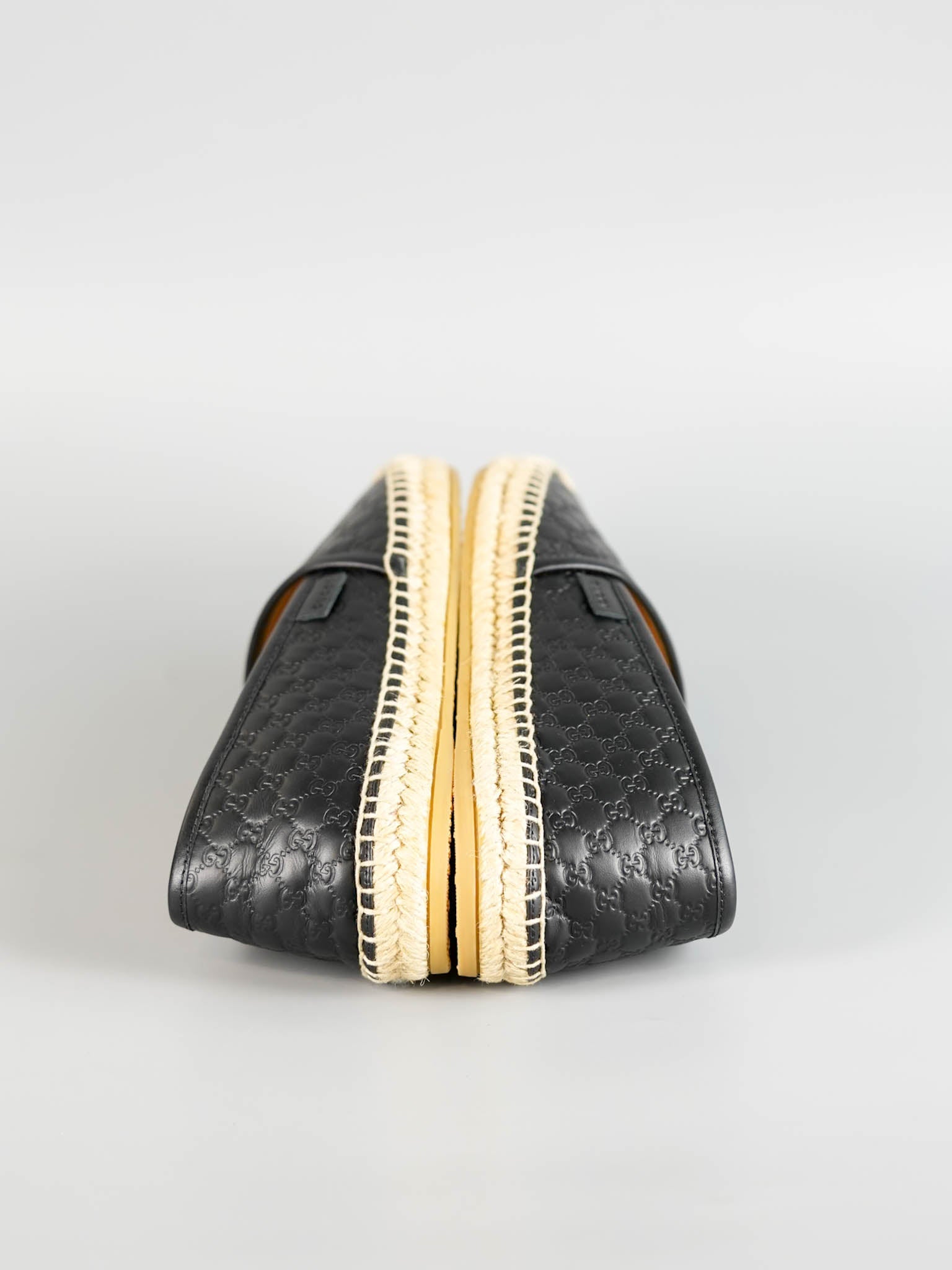 GG Espadrilles Black Microguccissima GG Signature Leather Size 38 EU (25cm) | Purse Maison Luxury Bags Shop