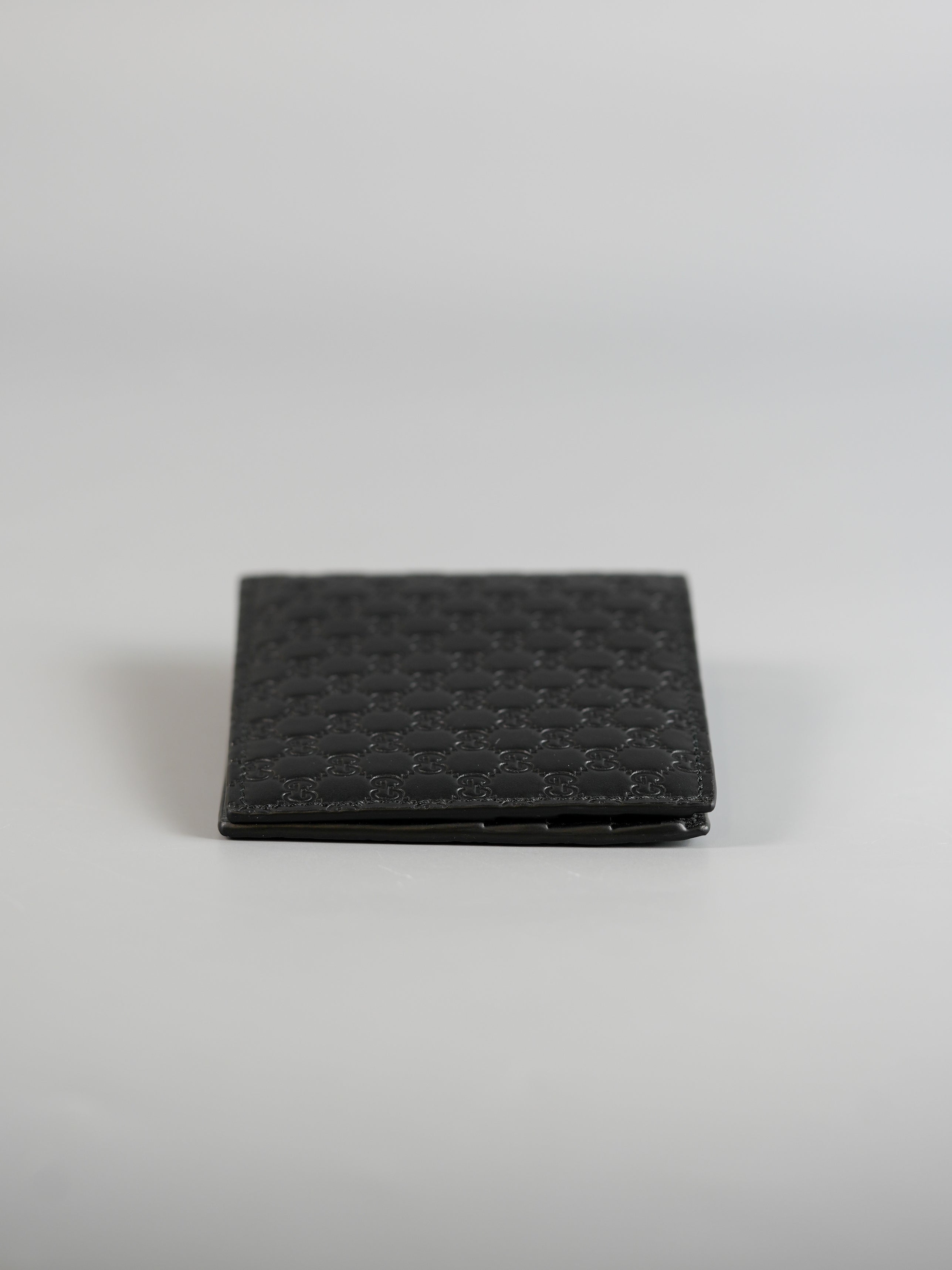 GG Guccissima Emblem Black Bi-Fold Wallet | Purse Maison Luxury Bags Shop