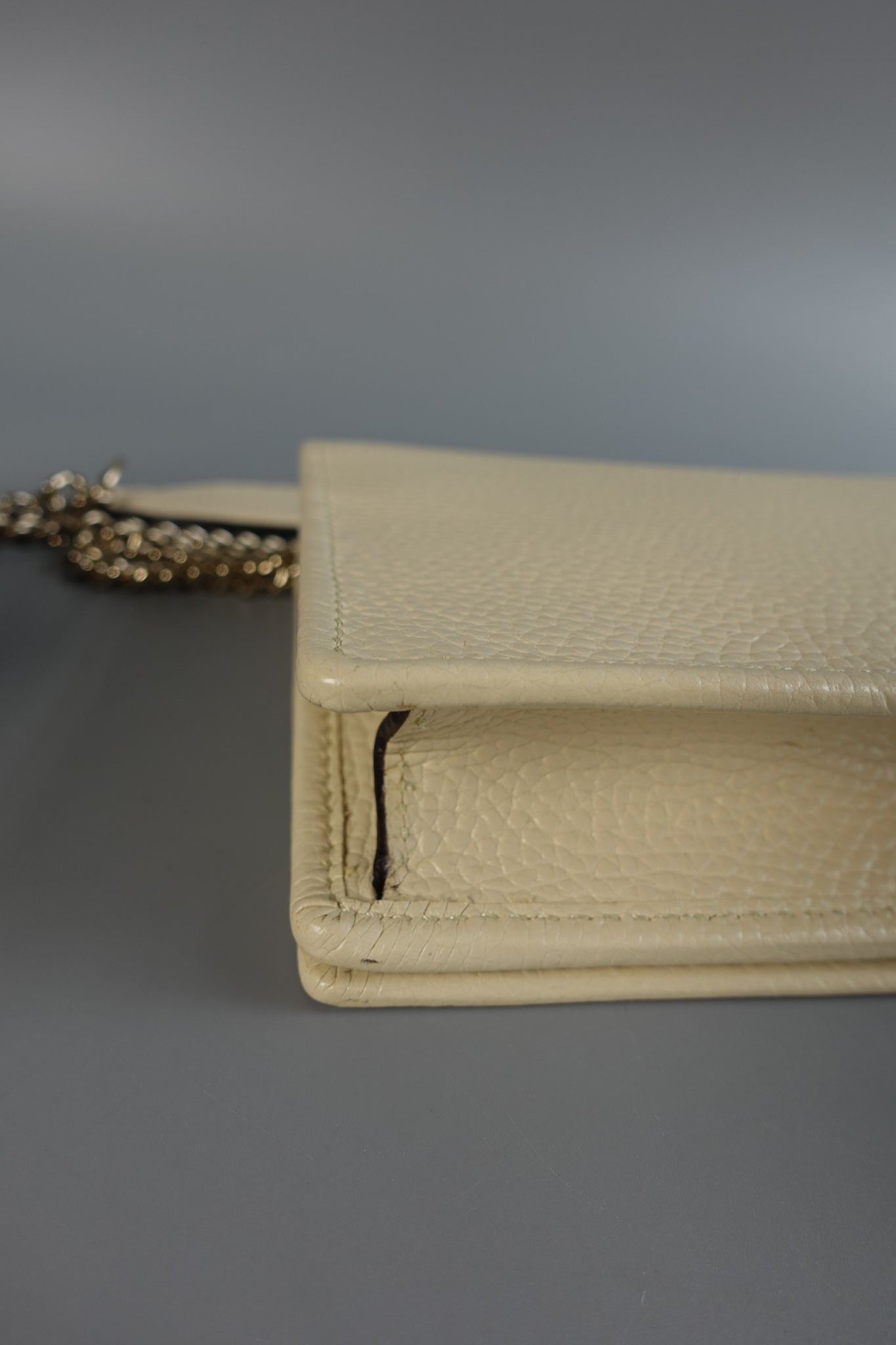 GG Ivory White Leather Sling Crossbody Bag | Purse Maison Luxury Bags Shop