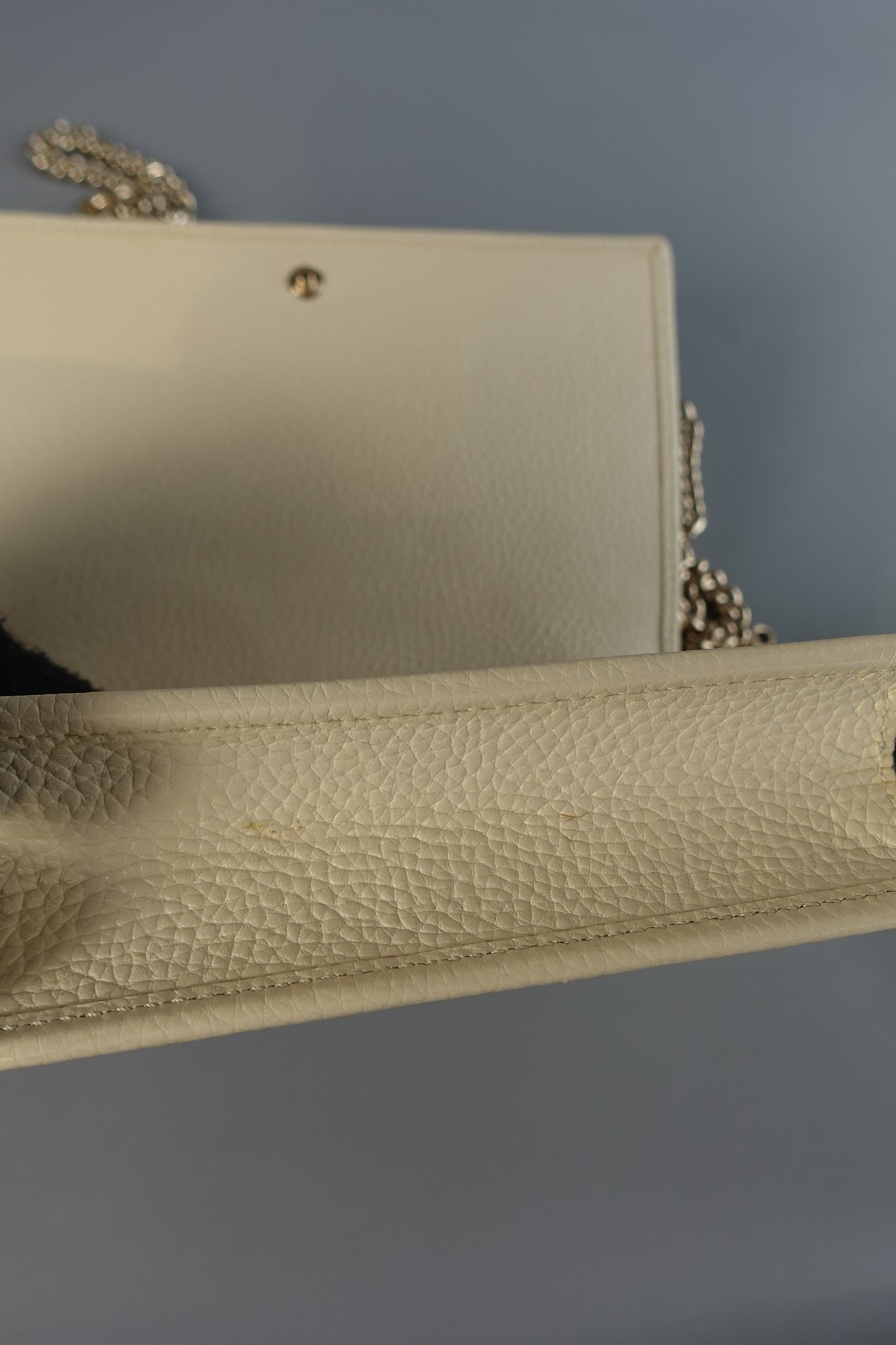 GG Ivory White Leather Sling Crossbody Bag | Purse Maison Luxury Bags Shop