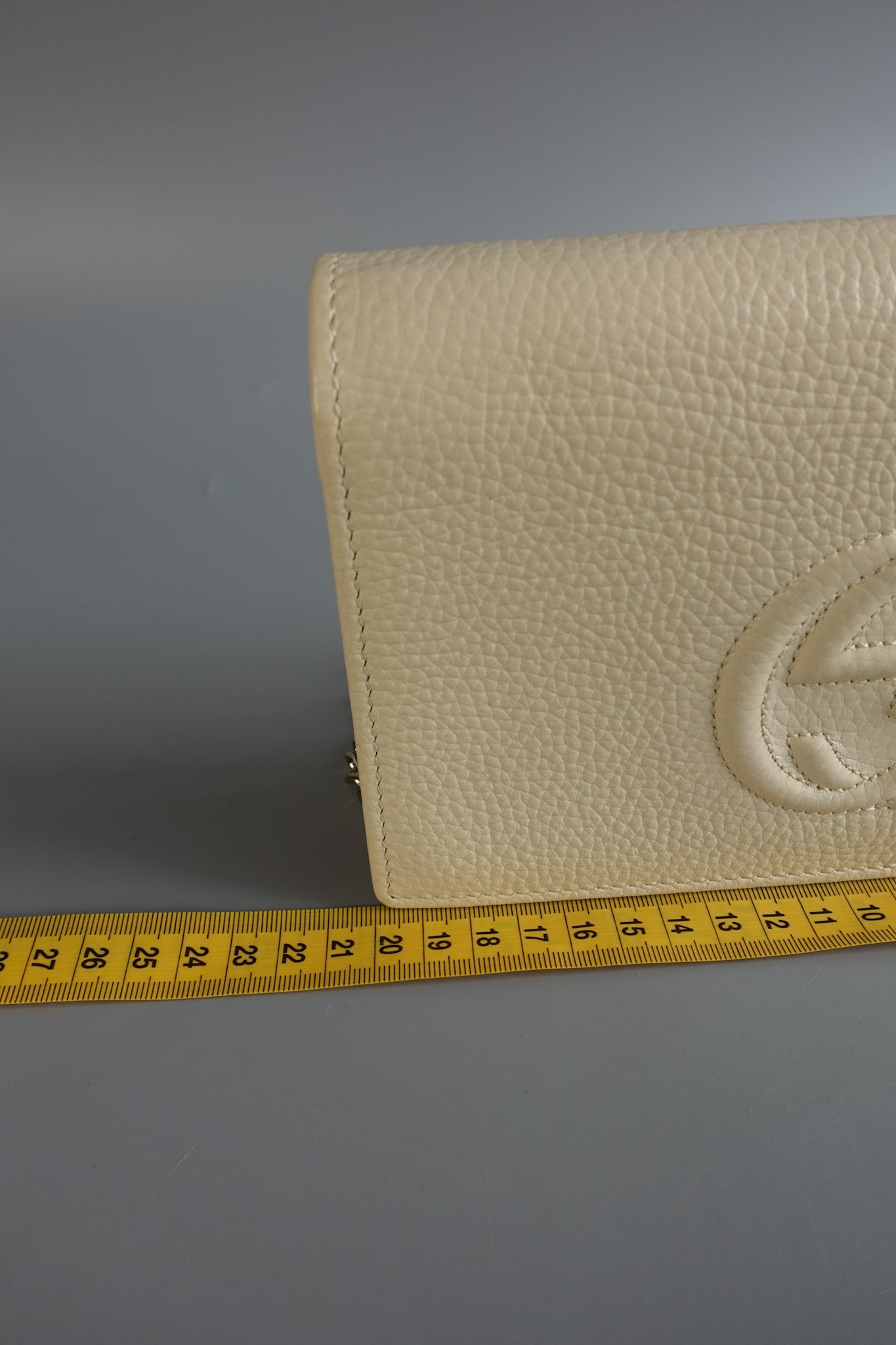 GG Ivory White Leather Sling Crossbody Bag | Purse Maison Luxury Bags Shop