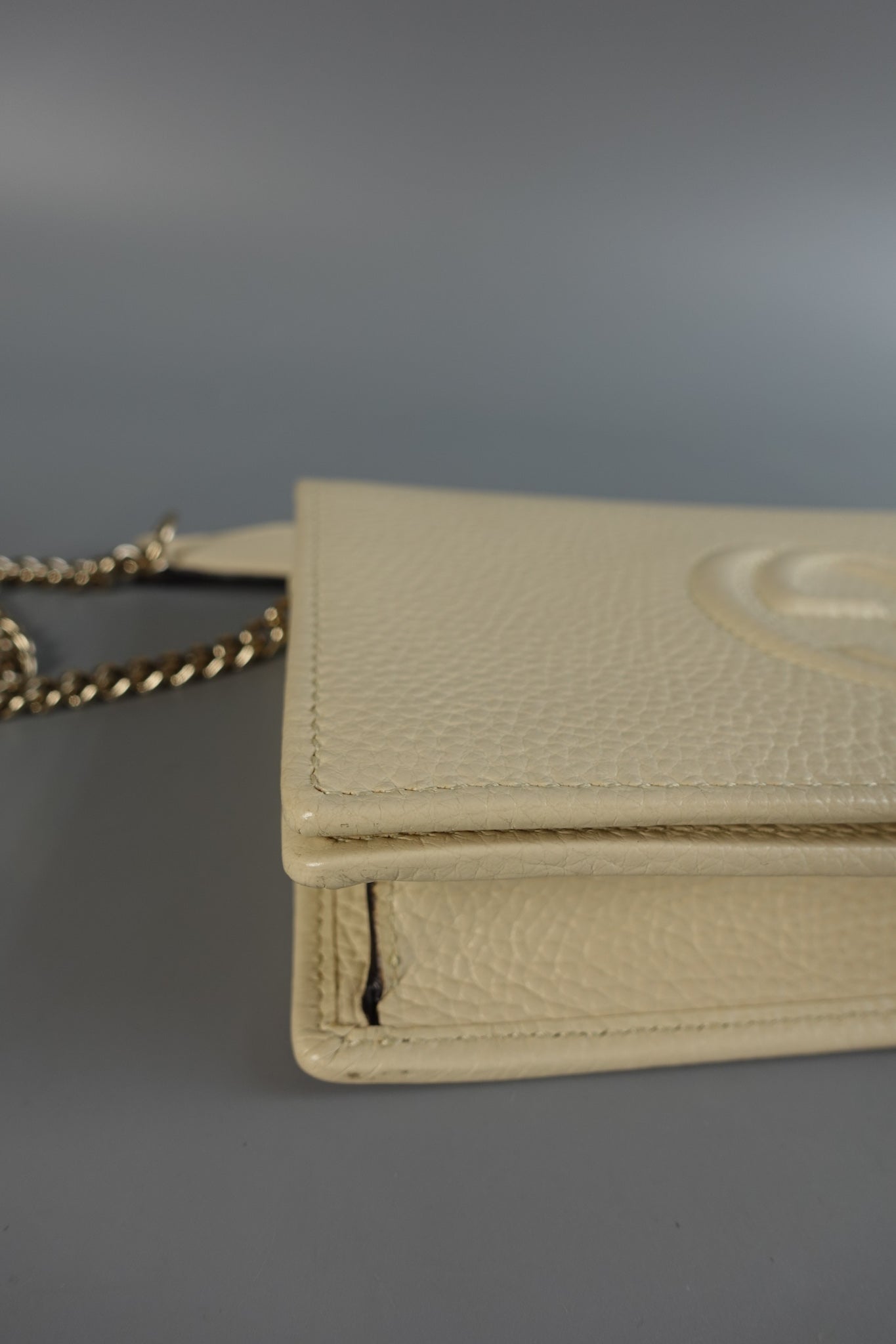 GG Ivory White Leather Sling Crossbody Bag | Purse Maison Luxury Bags Shop