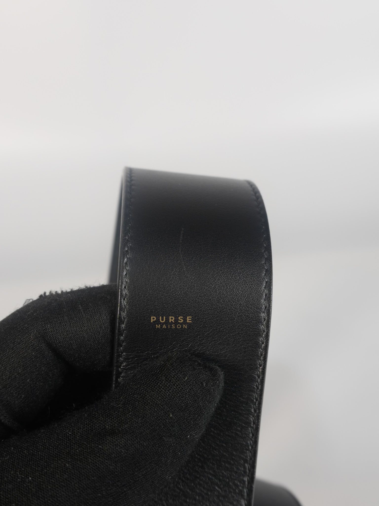 GG Leather Belt in Black Size 90 | Purse Maison Luxury Bags Shop
