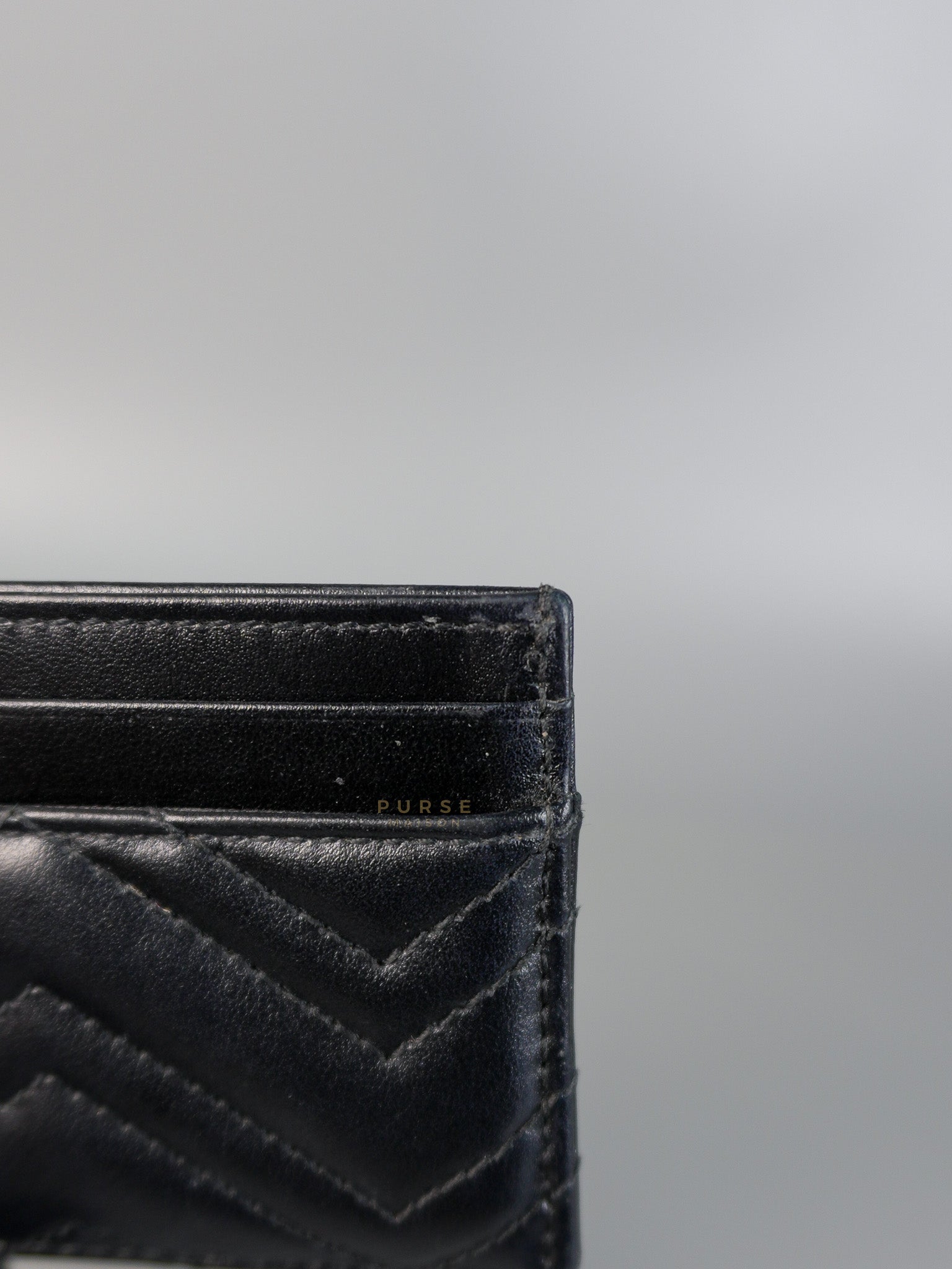 GG Marmont Black Card Holder | Purse Maison Luxury Bags Shop