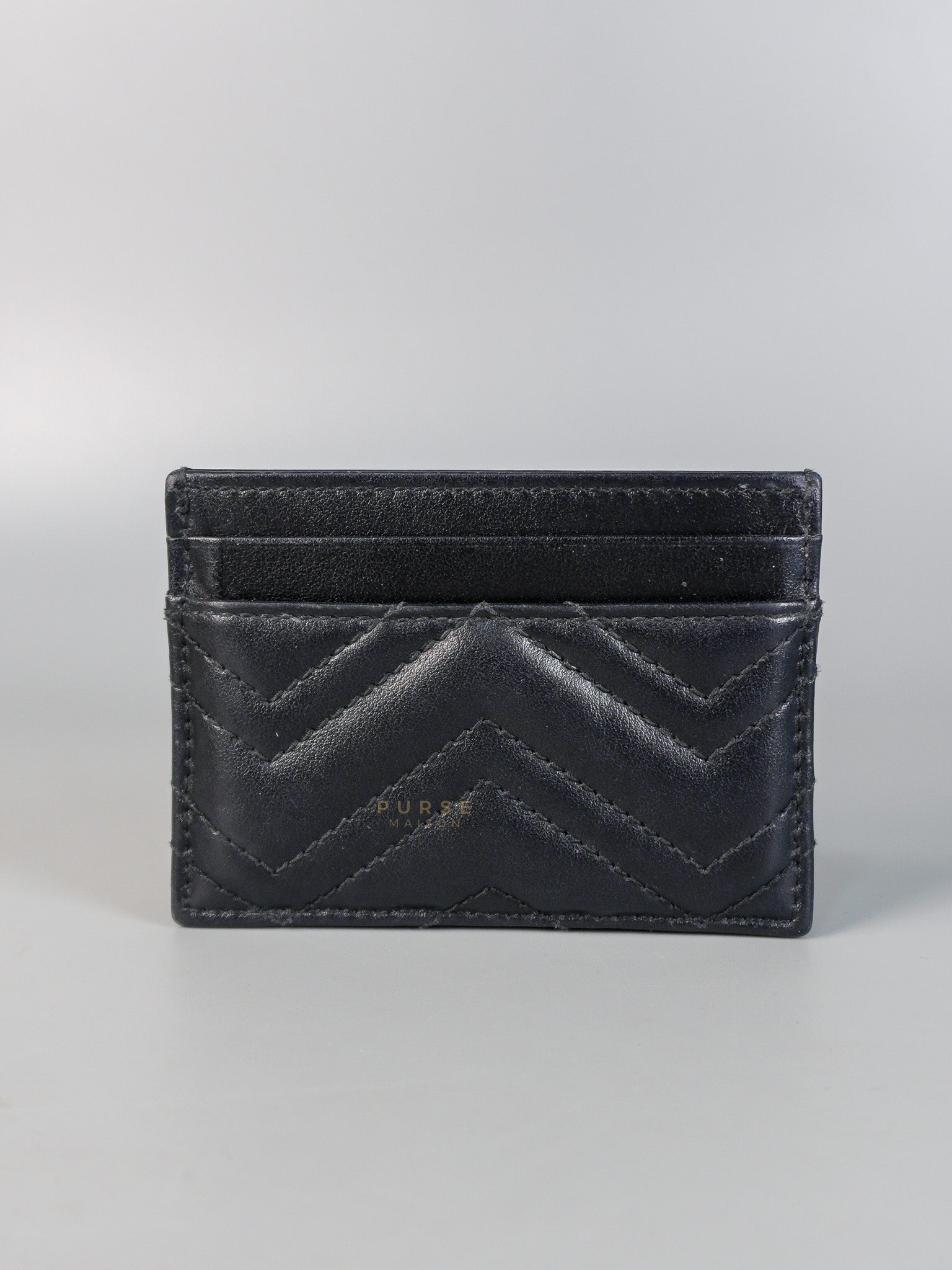 GG Marmont Black Card Holder | Purse Maison Luxury Bags Shop