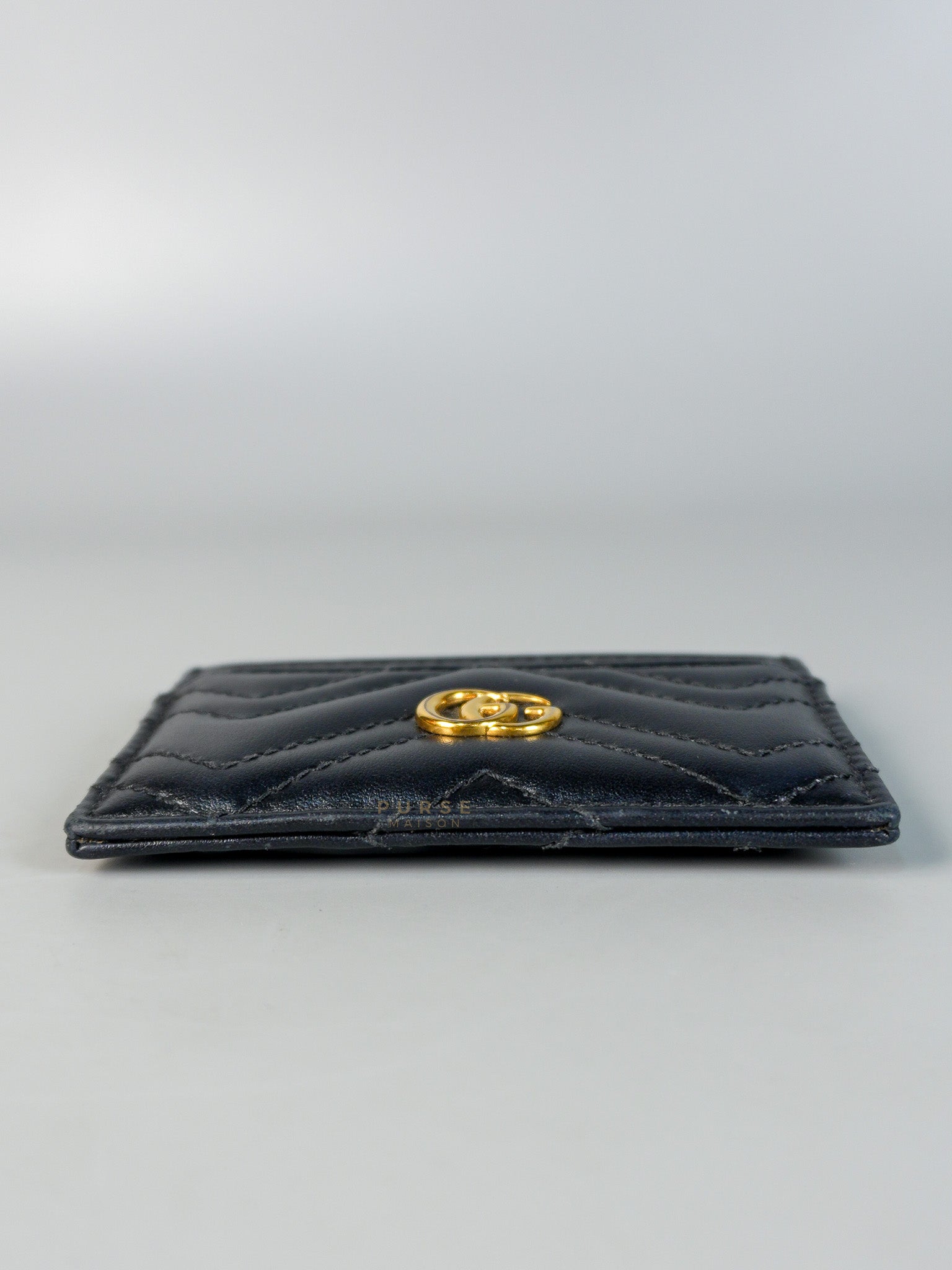 GG Marmont Black Card Holder | Purse Maison Luxury Bags Shop