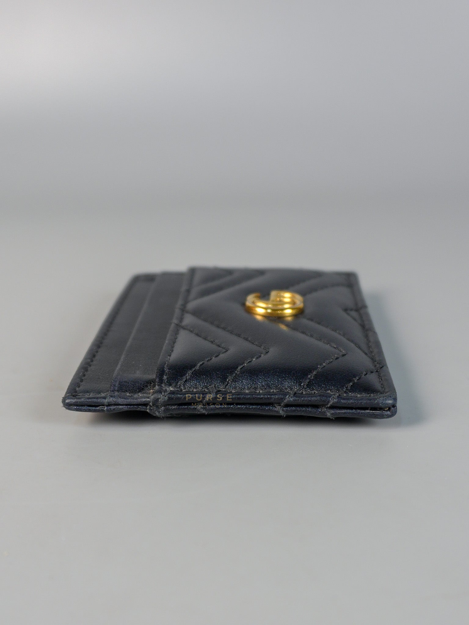 GG Marmont Black Card Holder | Purse Maison Luxury Bags Shop