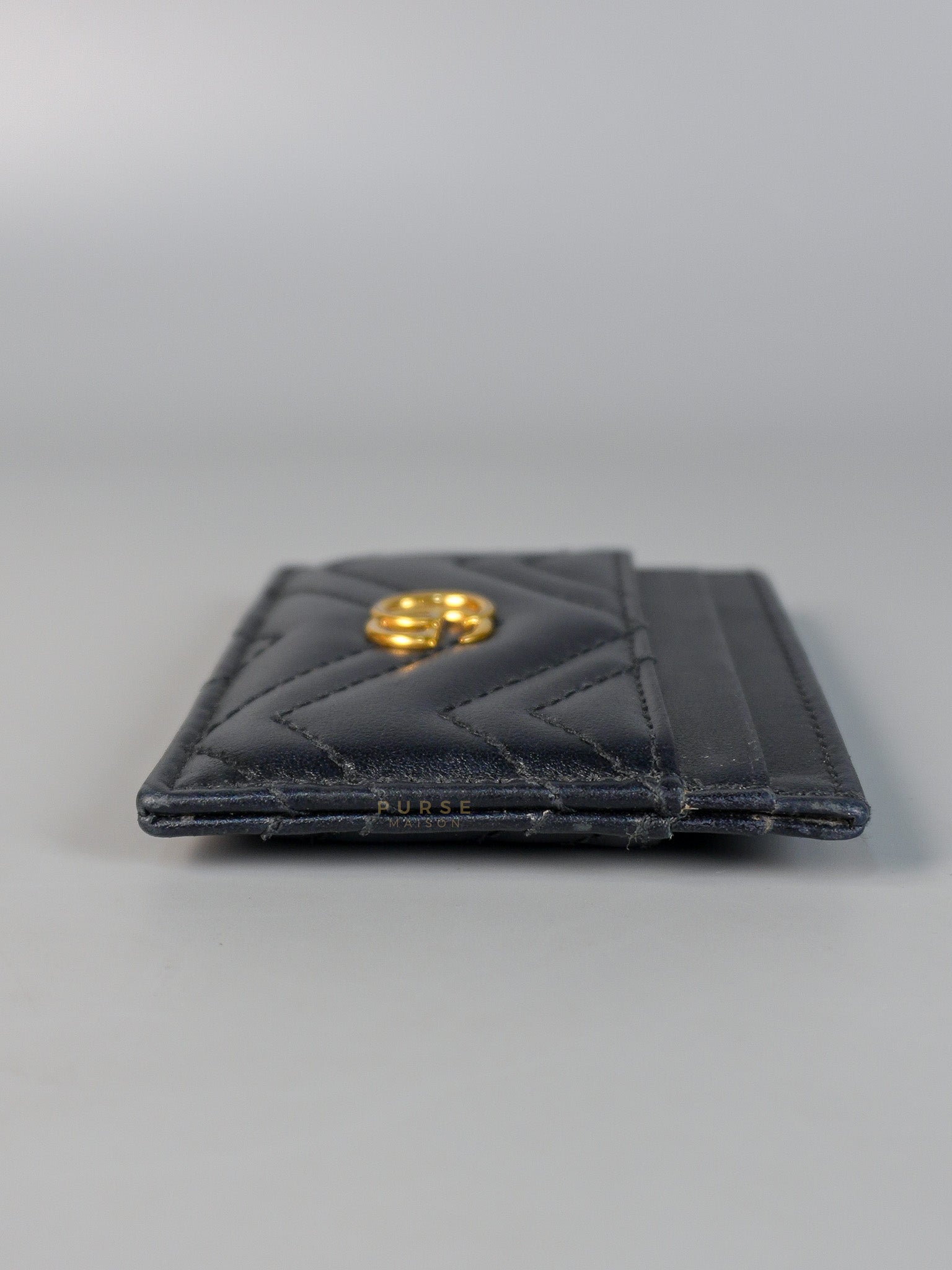 GG Marmont Black Card Holder | Purse Maison Luxury Bags Shop