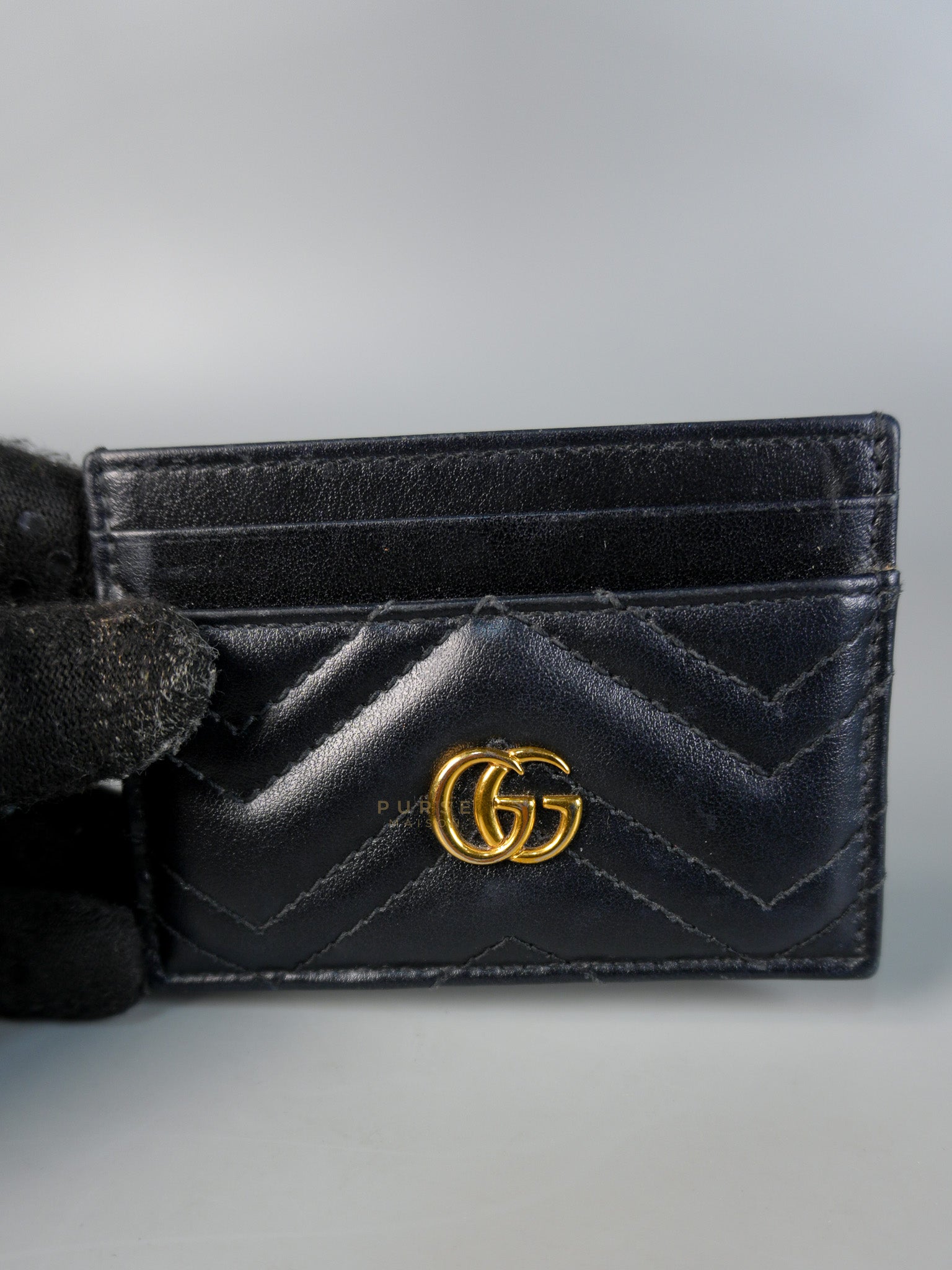 GG Marmont Black Card Holder | Purse Maison Luxury Bags Shop