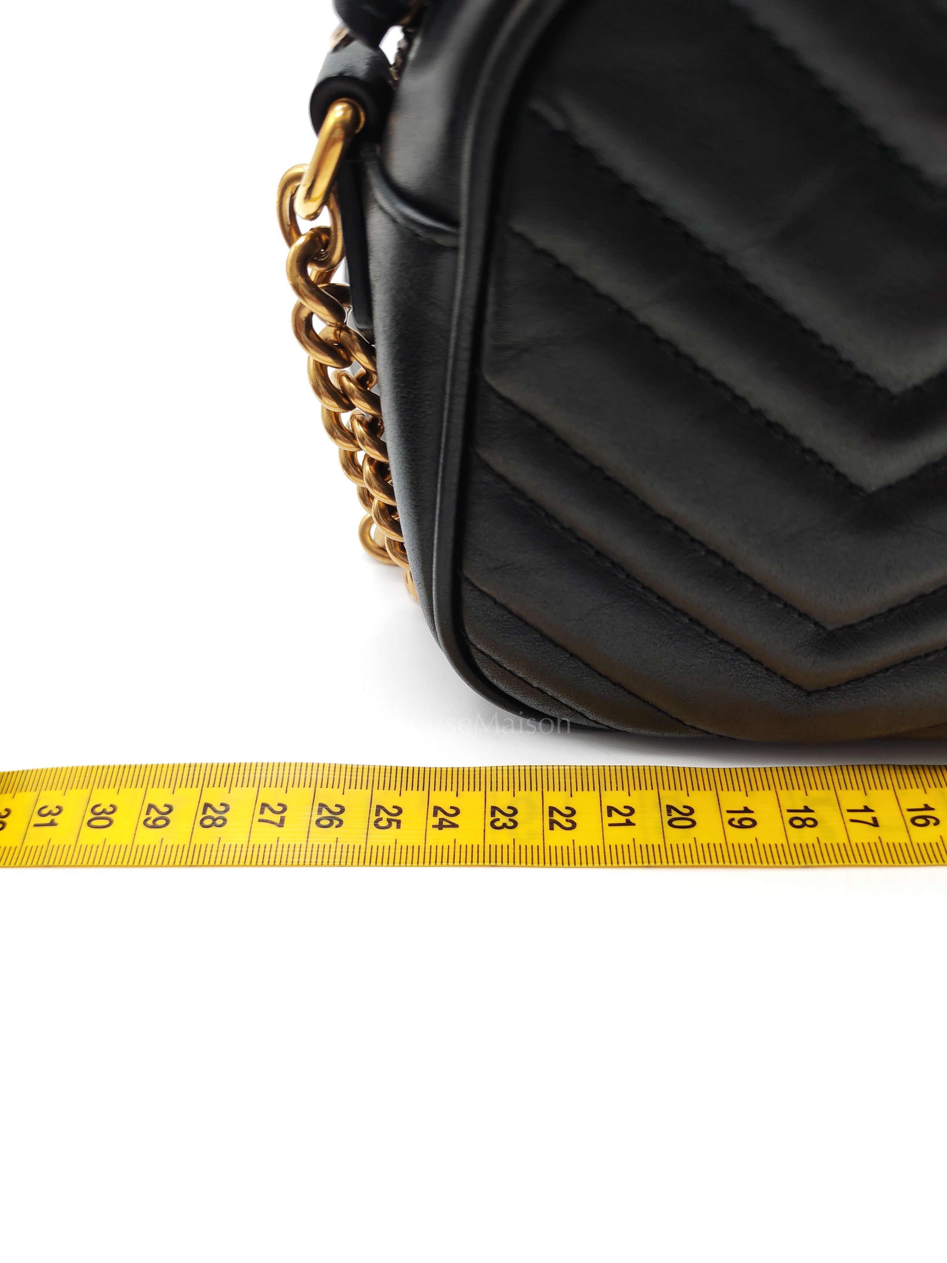 GG Marmont Camera Bag Small in Black Matelassé Leather | Purse Maison Luxury Bags Shop