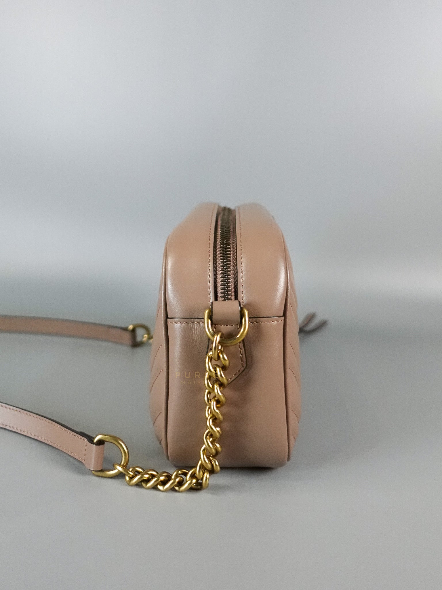 GG Marmont Camera Bag Small Matelasse Dusty Pink | Purse Maison Luxury Bags Shop