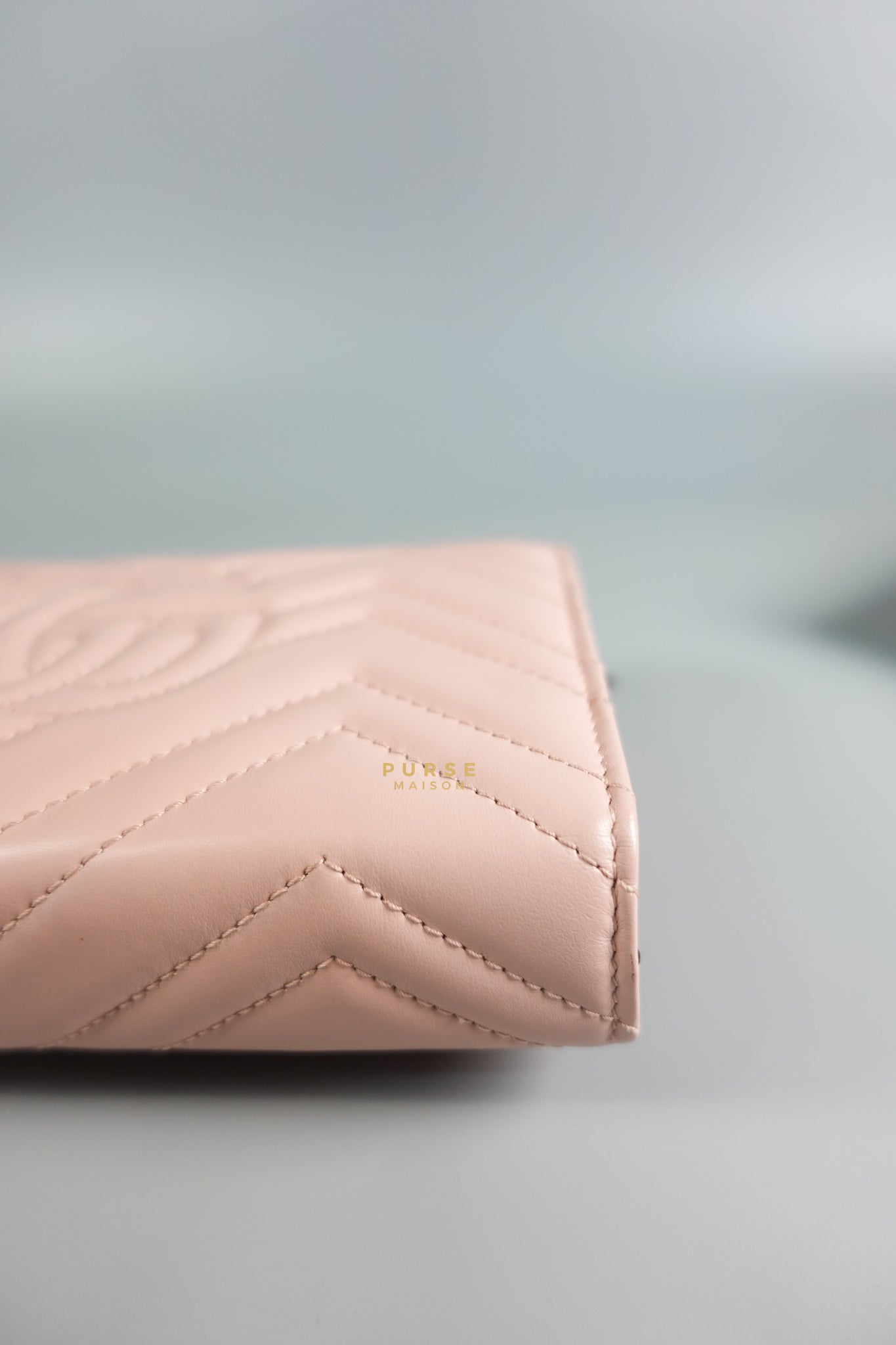 GG Marmont Chain Wallet in Light Pink Leather | Purse Maison Luxury Bags Shop