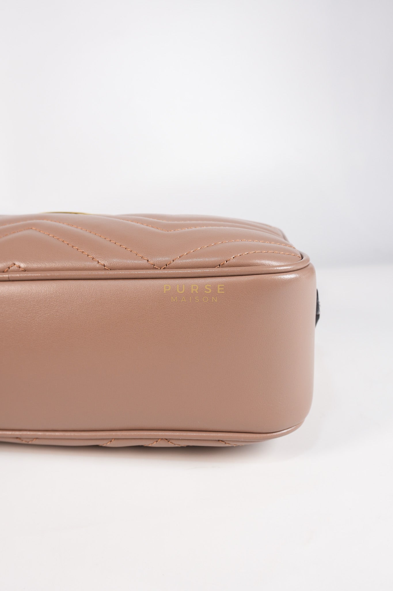 GG Marmont Matelasse Small Camera Bag in Dusty Rose | Purse Maison Luxury Bags Shop