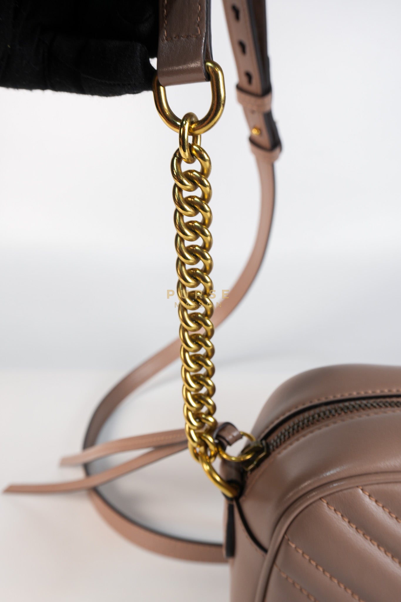 GG Marmont Matelasse Small Camera Bag in Dusty Rose | Purse Maison Luxury Bags Shop