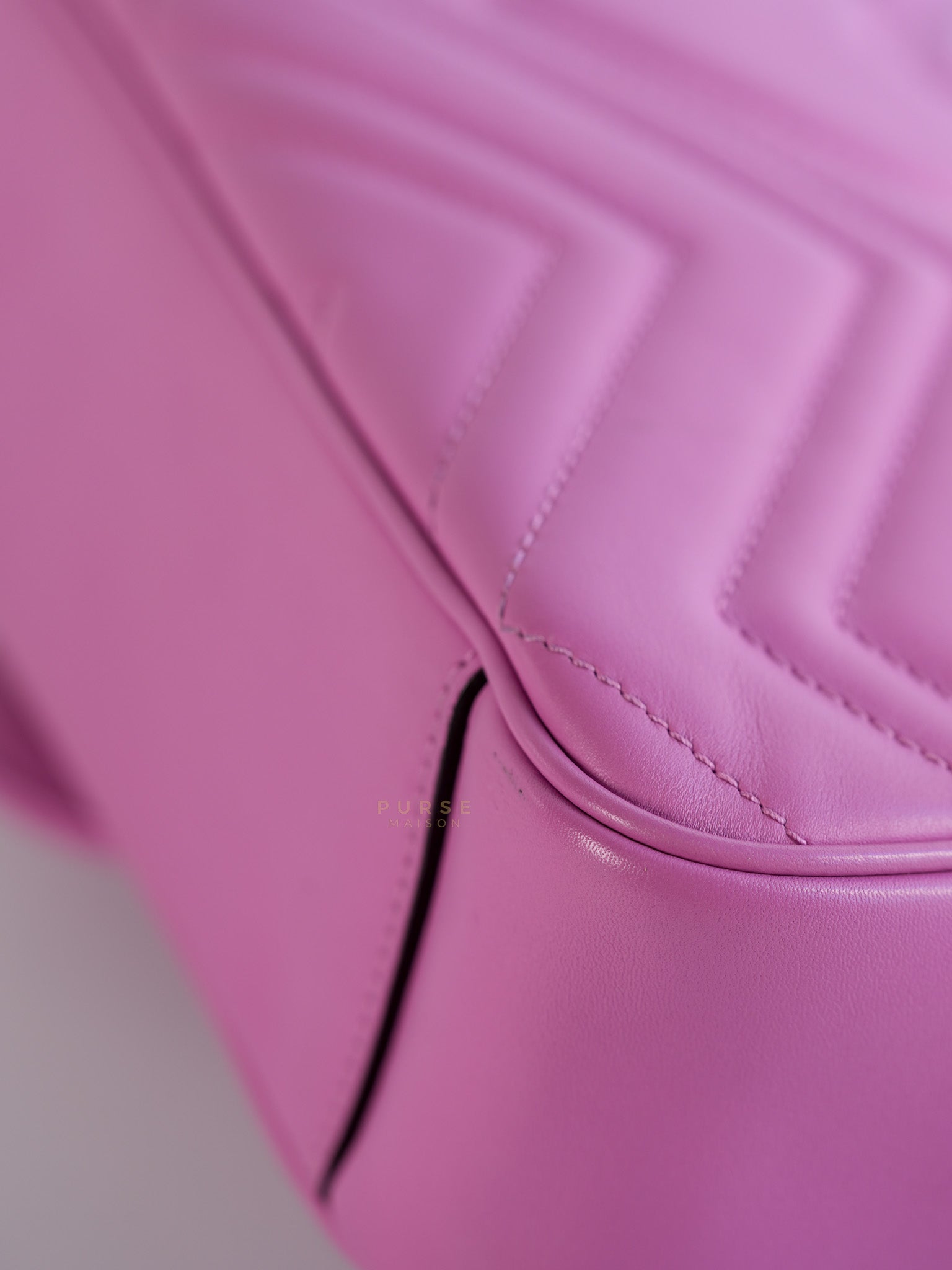 GG Marmont Medium Candy Mousse Calfskin Matelasse Leather | Purse Maison Luxury Bags Shop