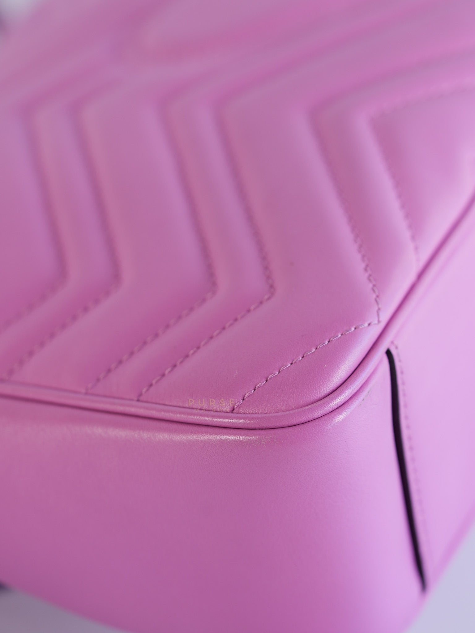 GG Marmont Medium Candy Mousse Calfskin Matelasse Leather | Purse Maison Luxury Bags Shop