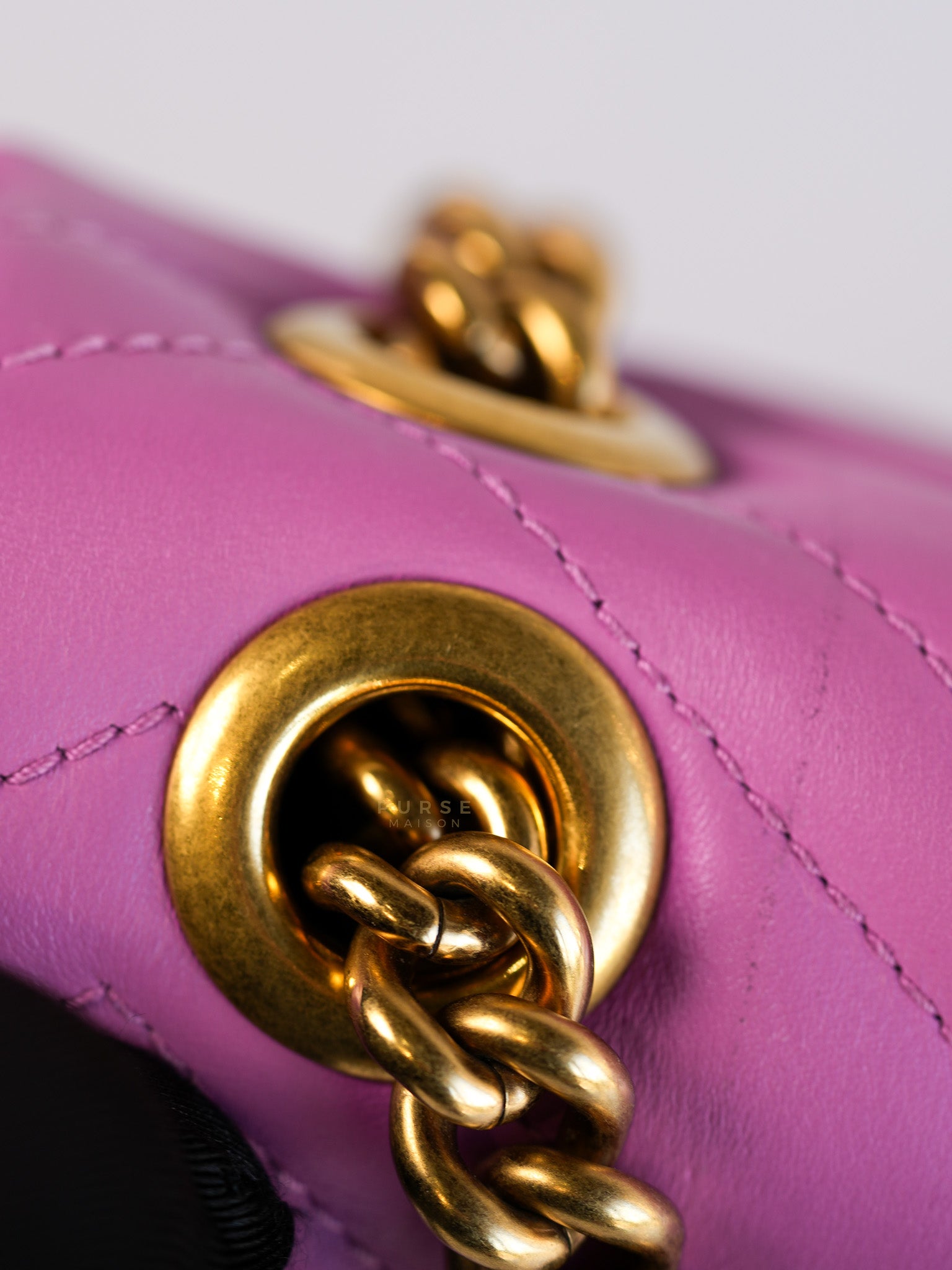 GG Marmont Medium Candy Mousse Calfskin Matelasse Leather | Purse Maison Luxury Bags Shop