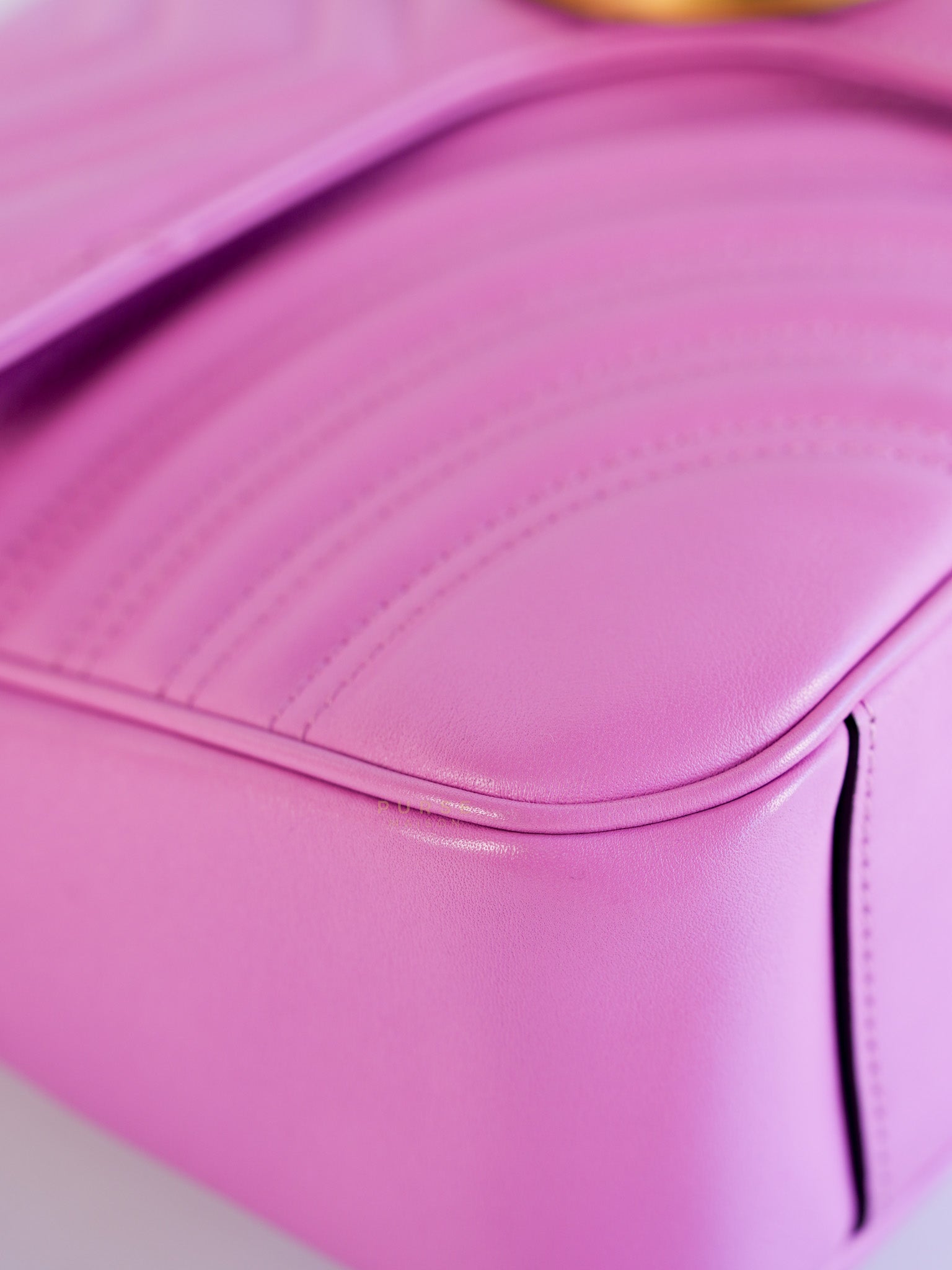 GG Marmont Medium Candy Mousse Calfskin Matelasse Leather | Purse Maison Luxury Bags Shop