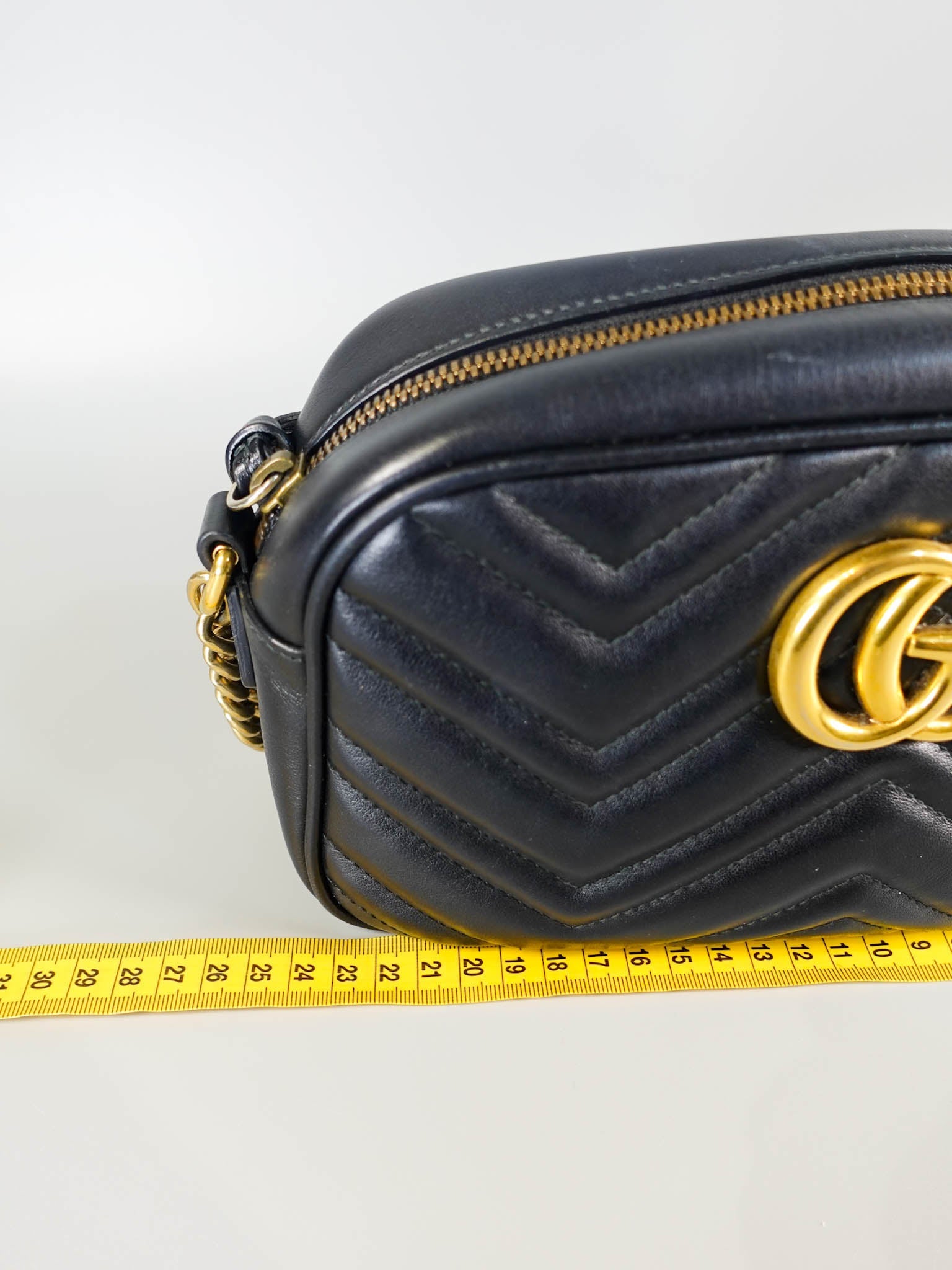 GG Marmont Small Black Matelasse Camera Bag | Purse Maison Luxury Bags Shop