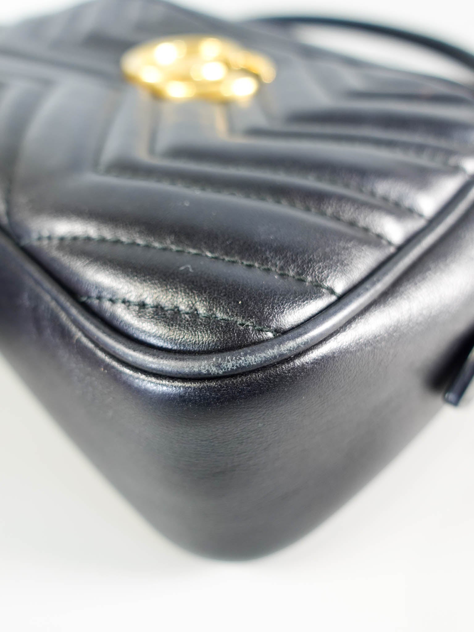 GG Marmont Small Black Matelasse Camera Bag | Purse Maison Luxury Bags Shop