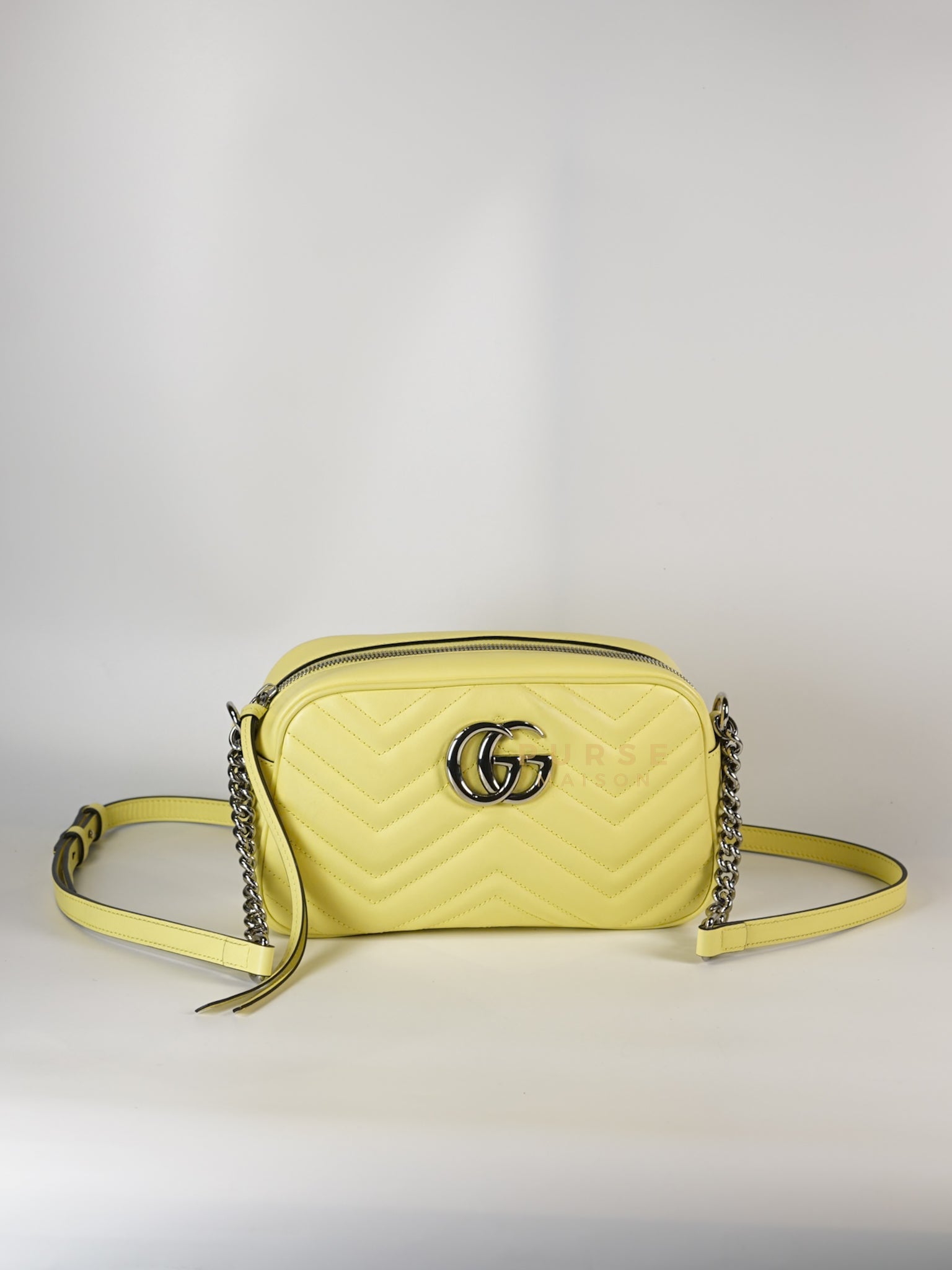 GG Marmont Small Lime Matelasse Camera Bag | Purse Maison Luxury Bags Shop