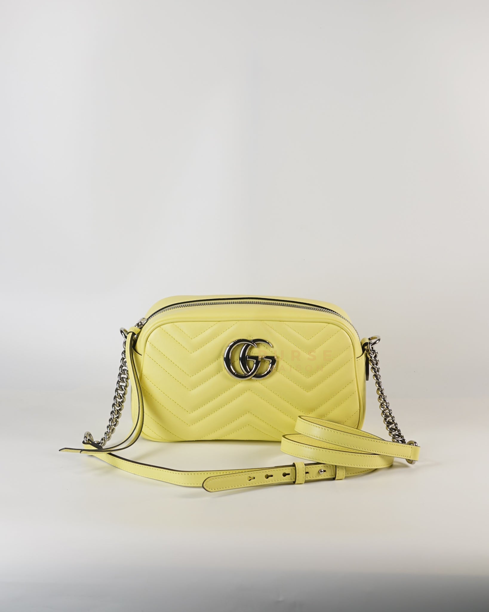 GG Marmont Small Lime Matelasse Camera Bag | Purse Maison Luxury Bags Shop