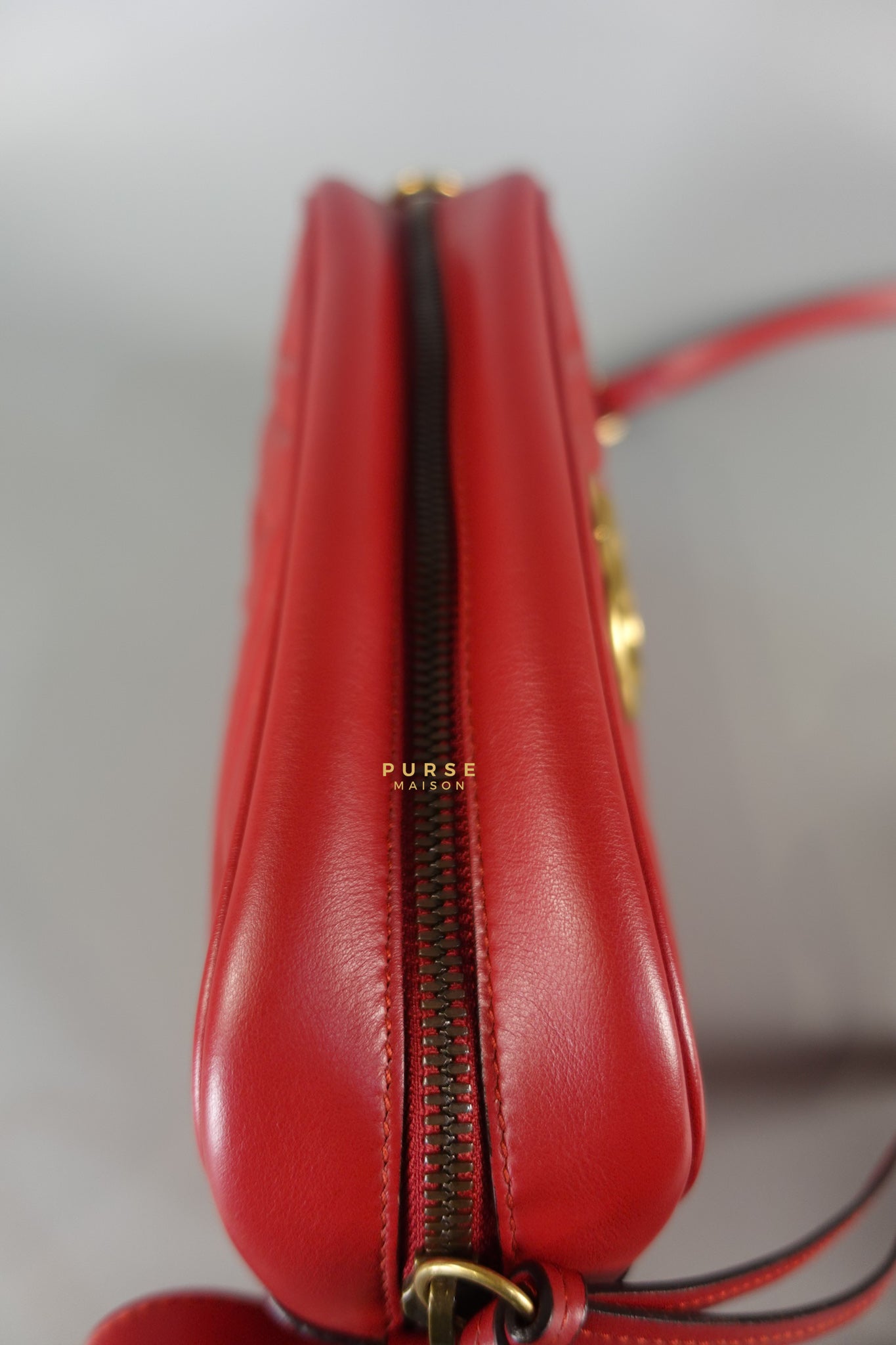 GG Marmont Small Red Matelasse Leather Camera Bag | Purse Maison Luxury Bags Shop