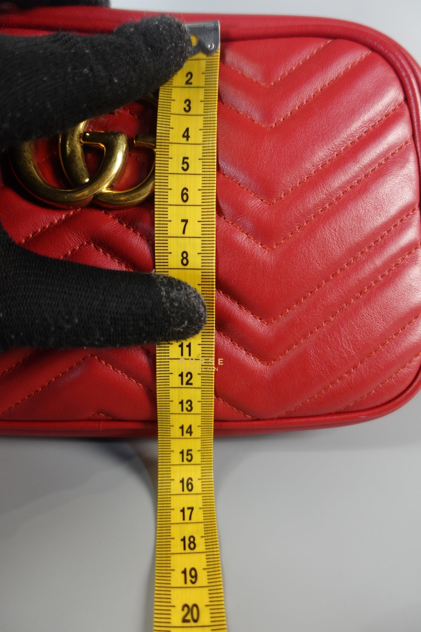 GG Marmont Small Red Matelasse Leather Camera Bag | Purse Maison Luxury Bags Shop