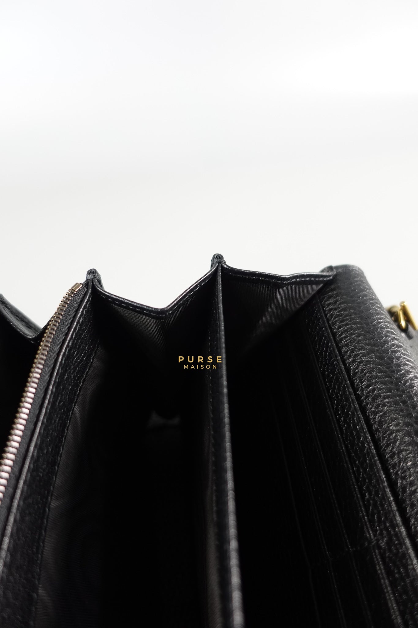 GG Marmont Wallet on Chain in Black Leather | Purse Maison Luxury Bags Shop