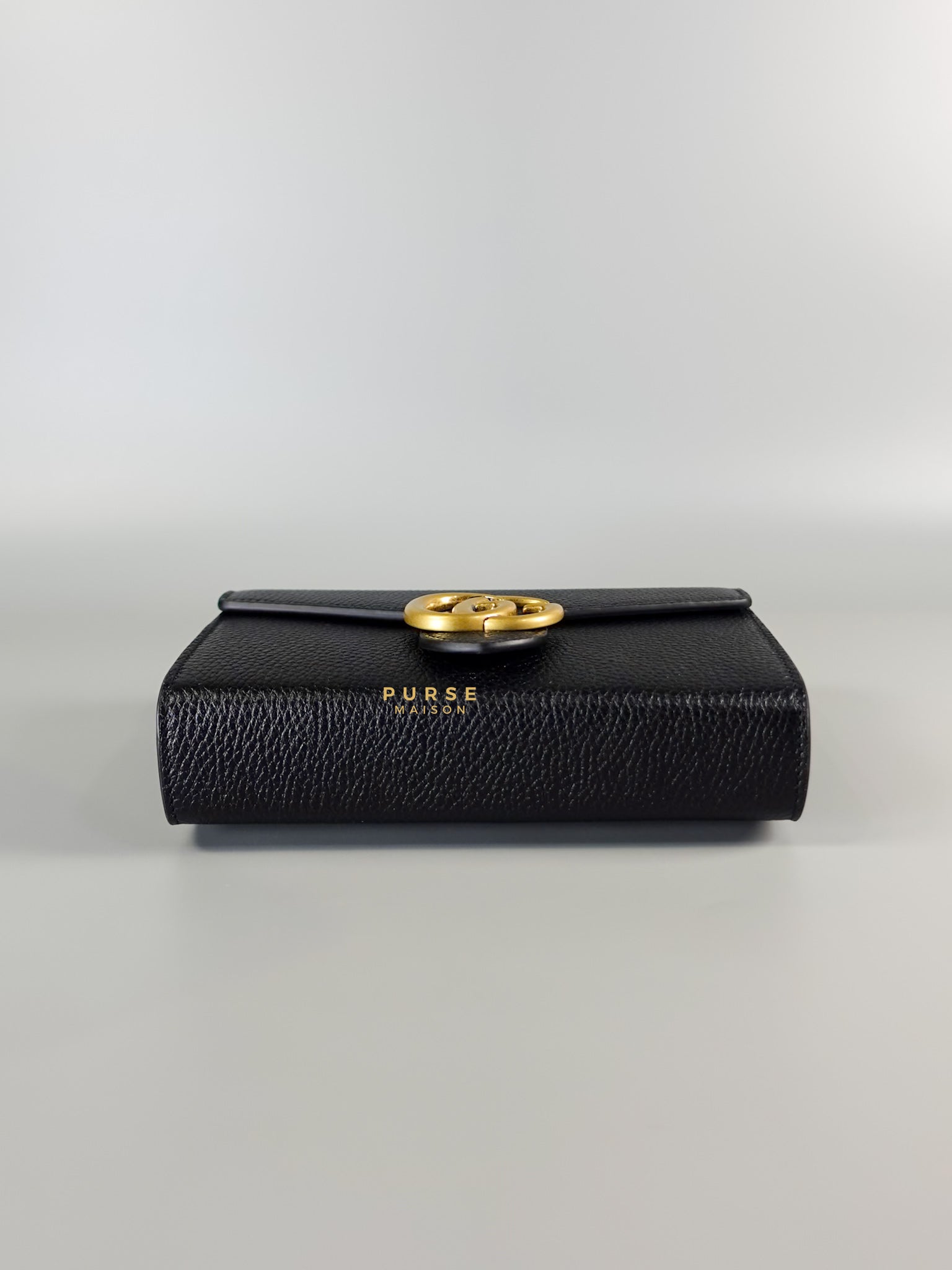 GG Marmont Wallet on Chain in Black Leather | Purse Maison Luxury Bags Shop