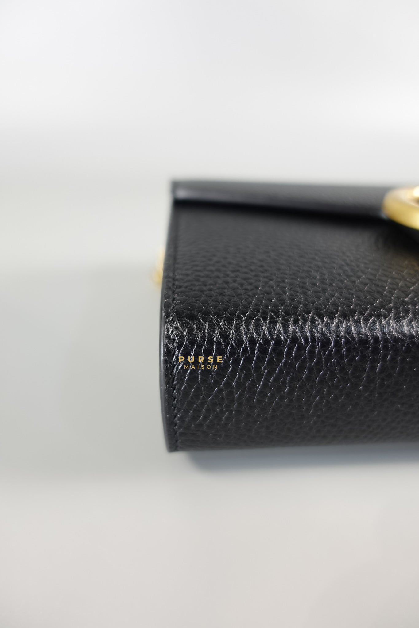 GG Marmont Wallet on Chain in Black Leather | Purse Maison Luxury Bags Shop