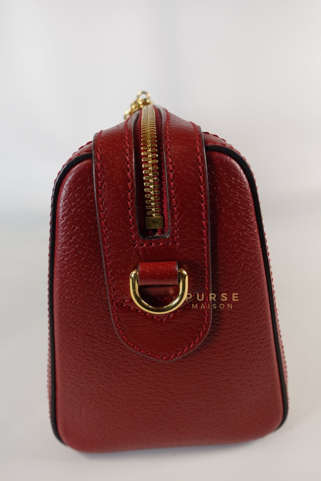 GG Ophidia Flora Boston Bag (Red) | Purse Maison Luxury Bags Shop