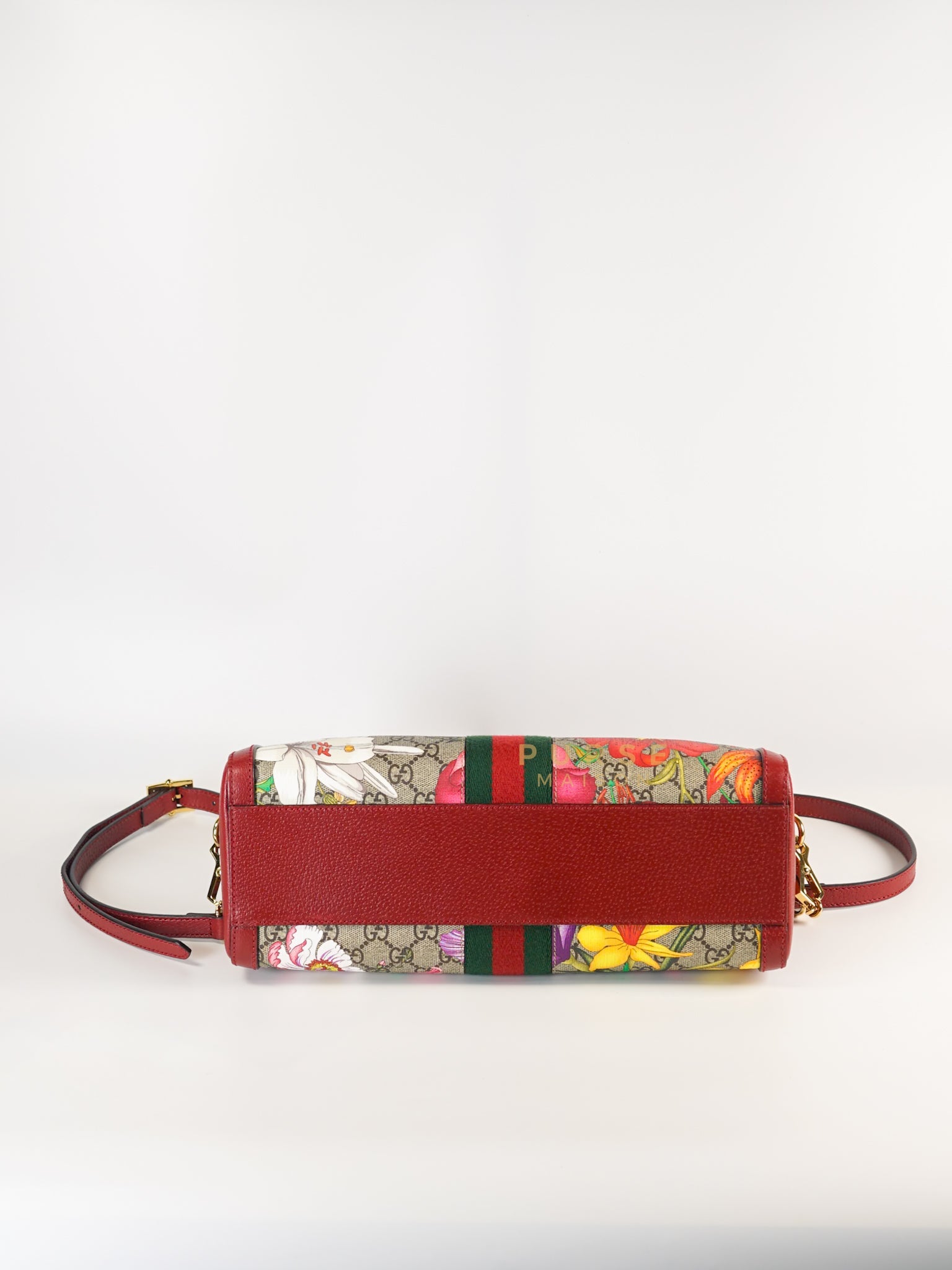 GG Ophidia Flora Boston Bag (Red) | Purse Maison Luxury Bags Shop