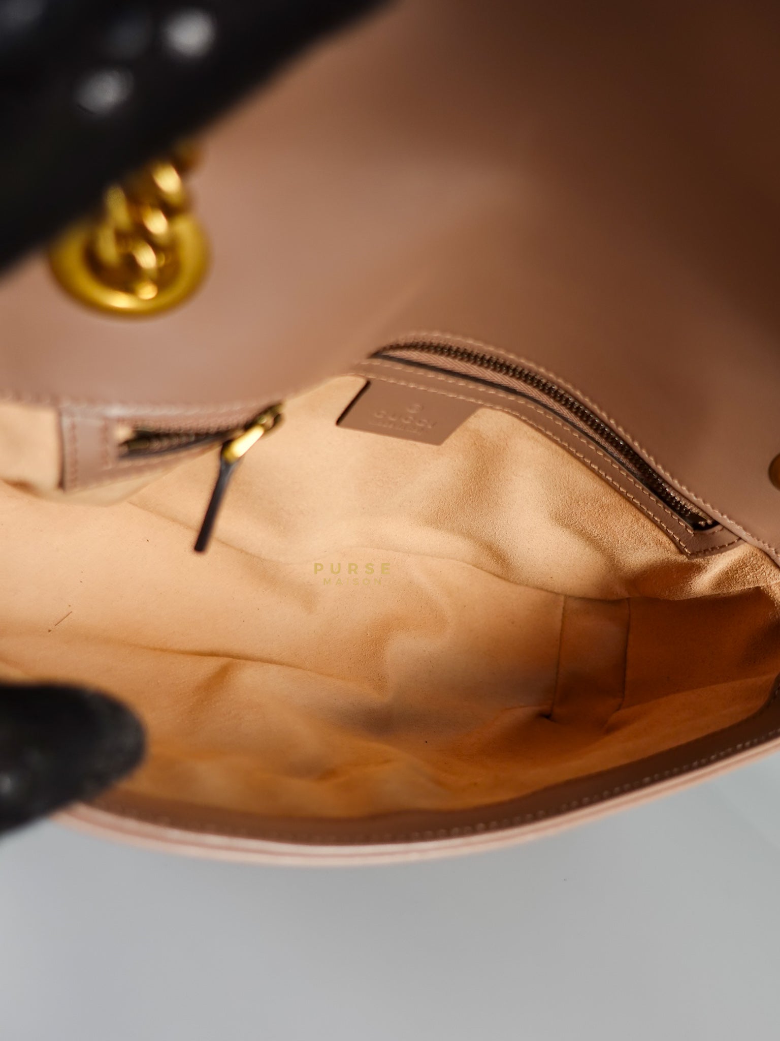 GG Small Marmont Quilted Leather in Dusty Rose | Purse Maison Luxury Bags Shop