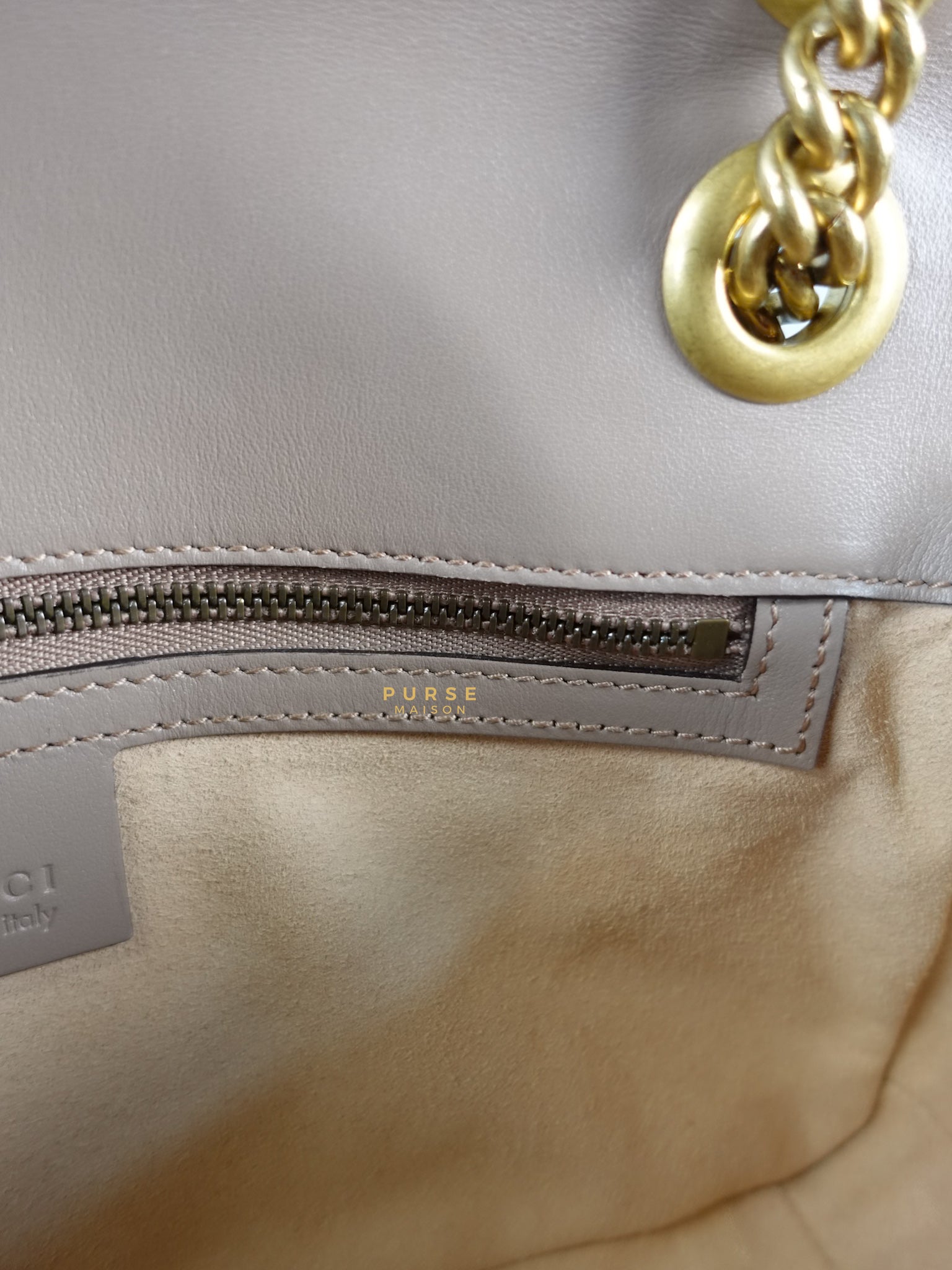 GG Small Marmont Quilted Leather in Dusty Rose | Purse Maison Luxury Bags Shop