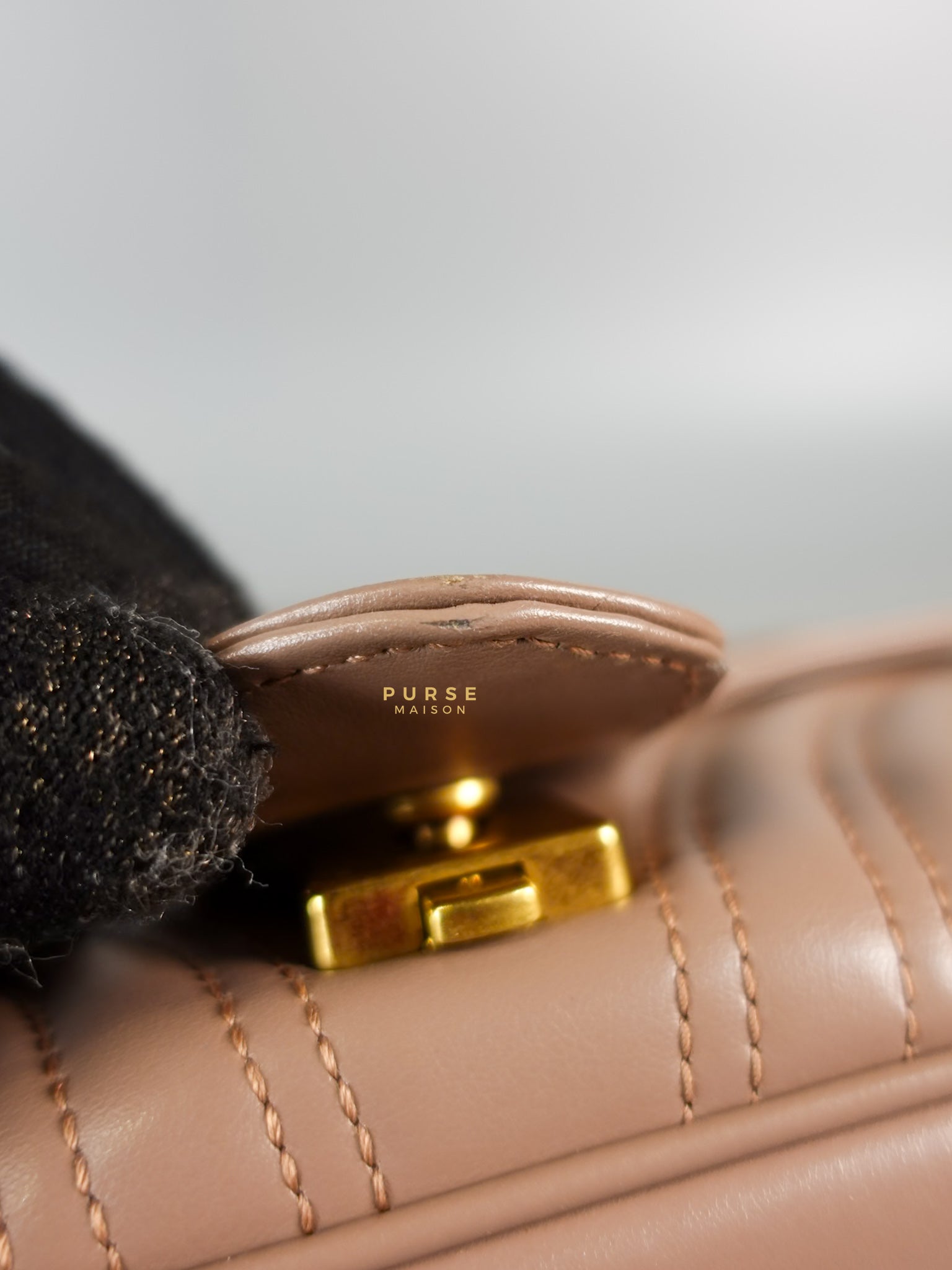 GG Small Marmont Quilted Leather in Dusty Rose | Purse Maison Luxury Bags Shop