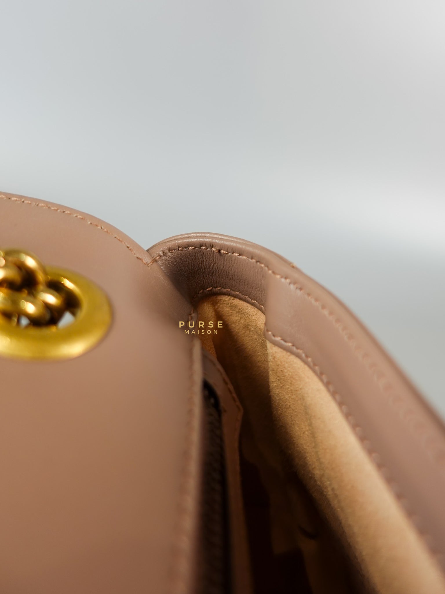 GG Small Marmont Quilted Leather in Dusty Rose | Purse Maison Luxury Bags Shop